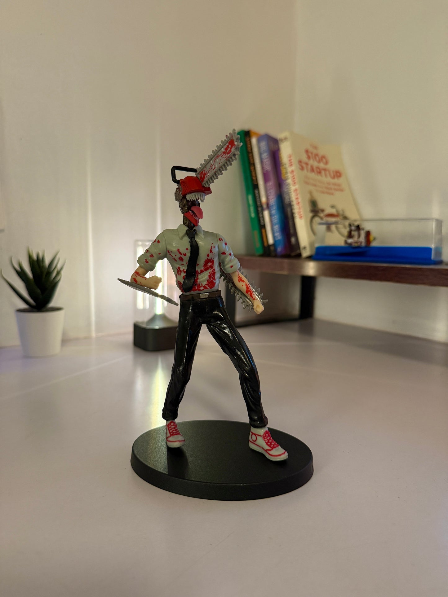 Chainsaw Man Denji Figure - 18cm Blood Splatter Anime Statue