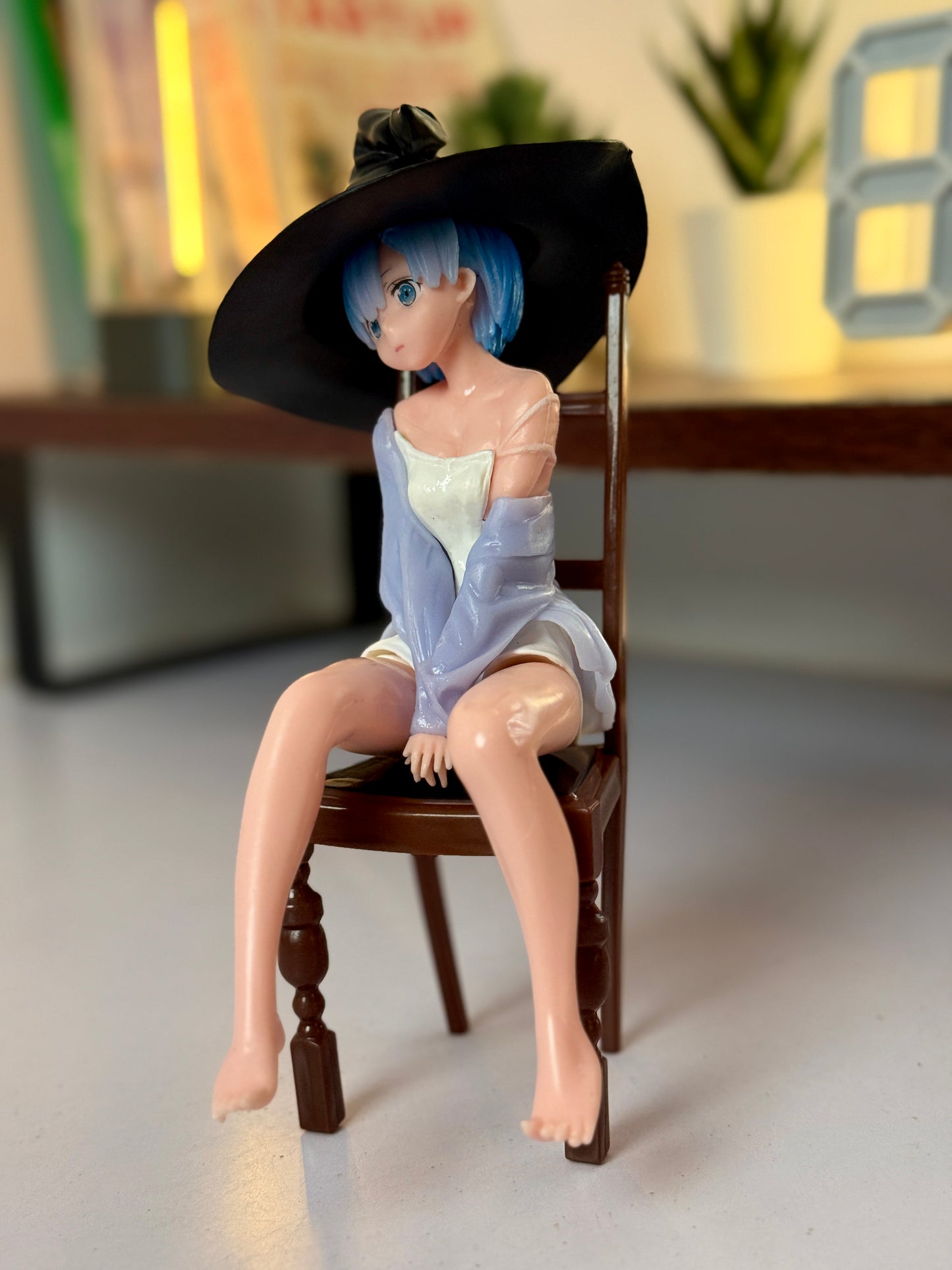 Anime Girl Figure with Chair – 15cm Stylish Collectible