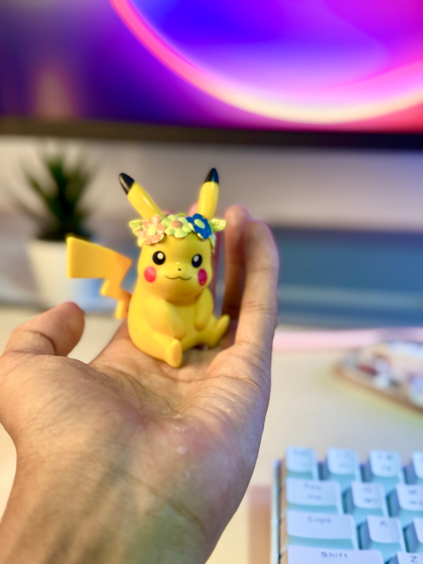 Pikachu with Summer Straw Hat – 8.5cm Limited Edition Pokémon Action Figure