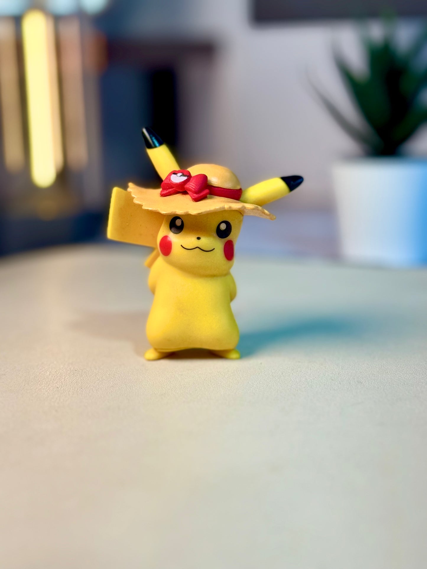 Pikachu with Summer Straw Hat – 8.5cm Limited Edition Pokémon Action Figure
