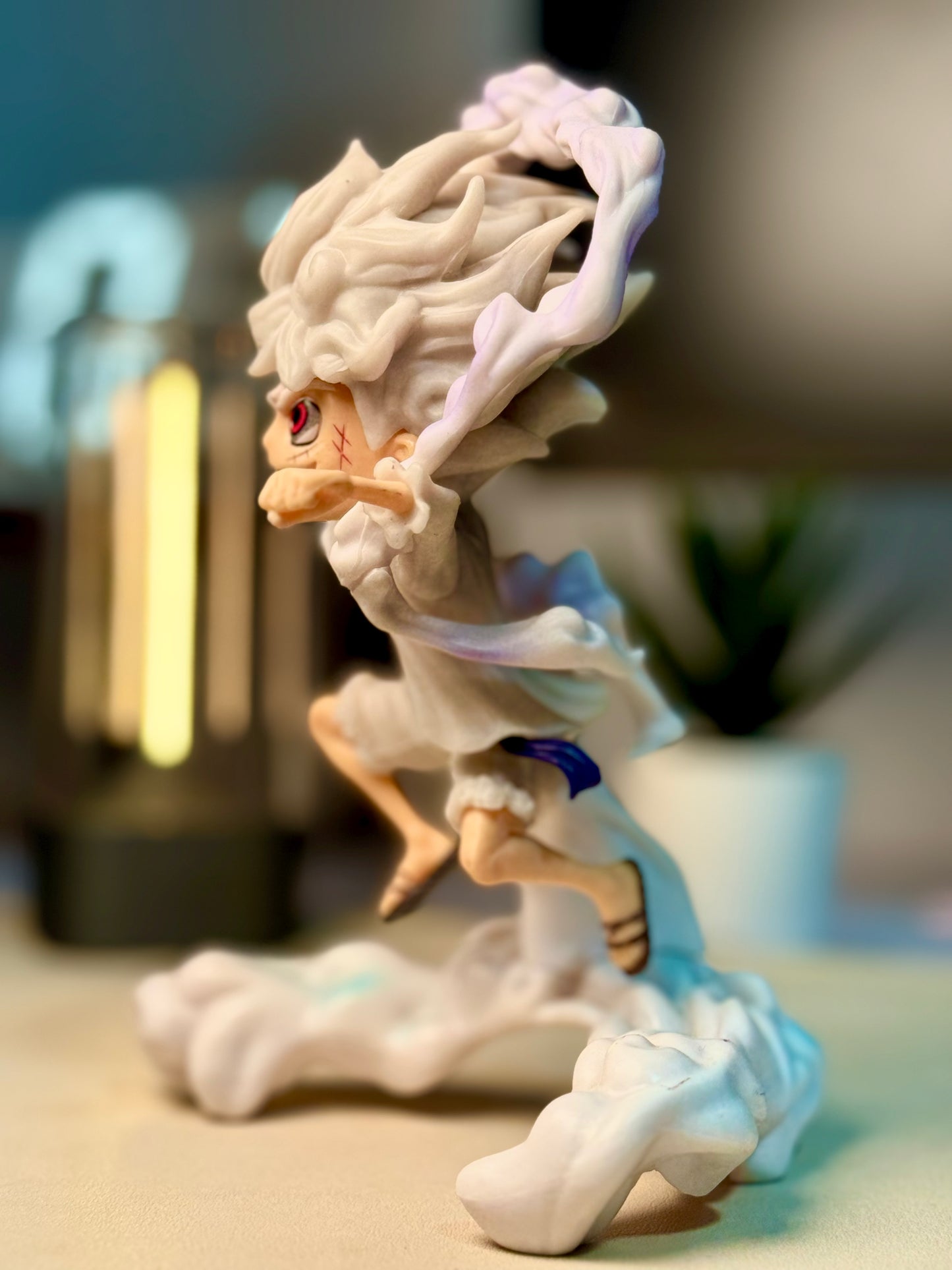Luffy Gear 5 Action Figure – One Piece Collectible | 17cm Anime PVC Figure with Cloud Base