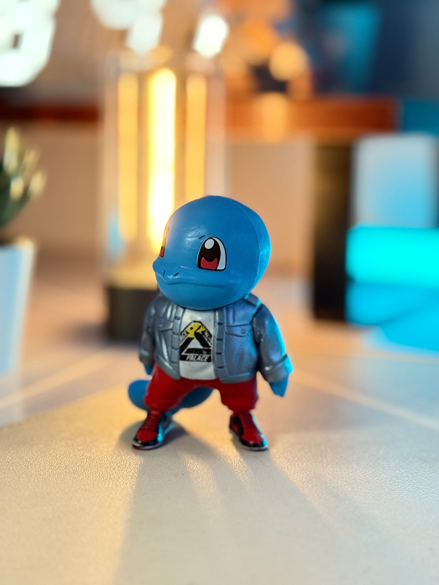 Squirtle Streetwear Figure – 10cm Pokémon Collectible with Palace Joggers & Nike Sneakers