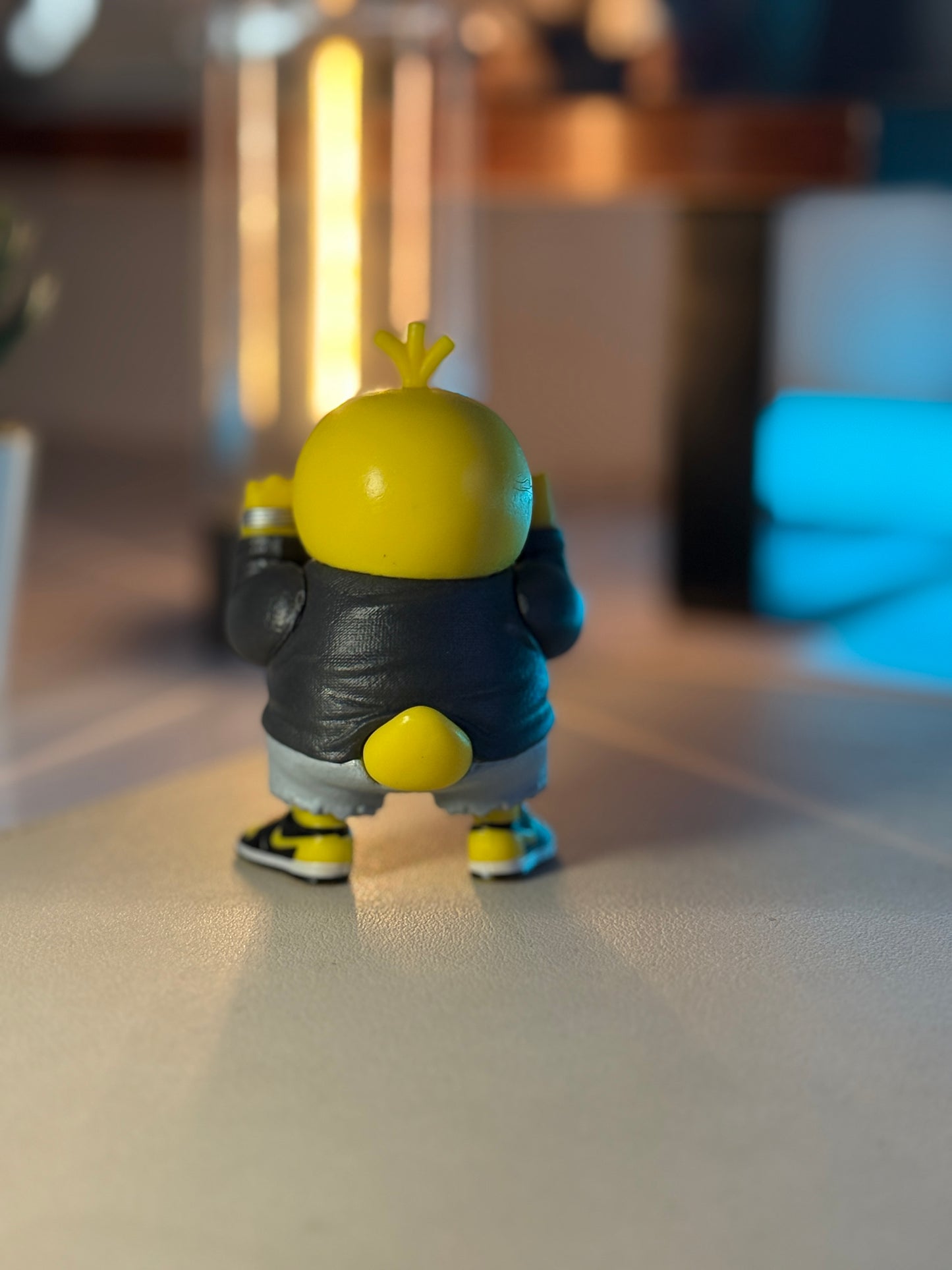 Psyduck Streetwear Figure – 10cm Pokémon Collectible with Champion Hoodie & G-Shock Watch