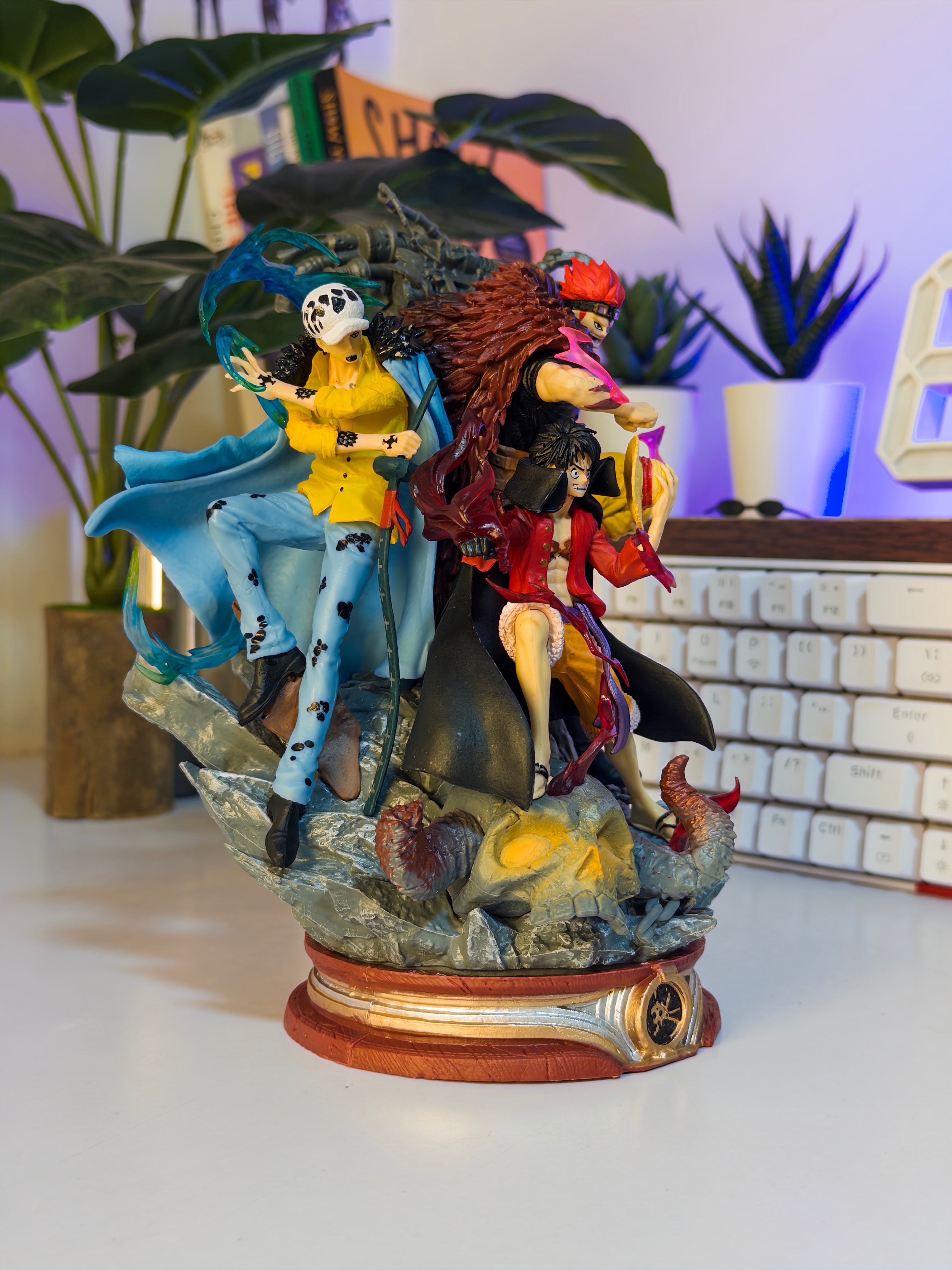 One Piece-Inspired Trio Action Figure Statue (16 cm • 14 cm • 20 cm) – Dynamic Battle Scene Collectible | Action Nook