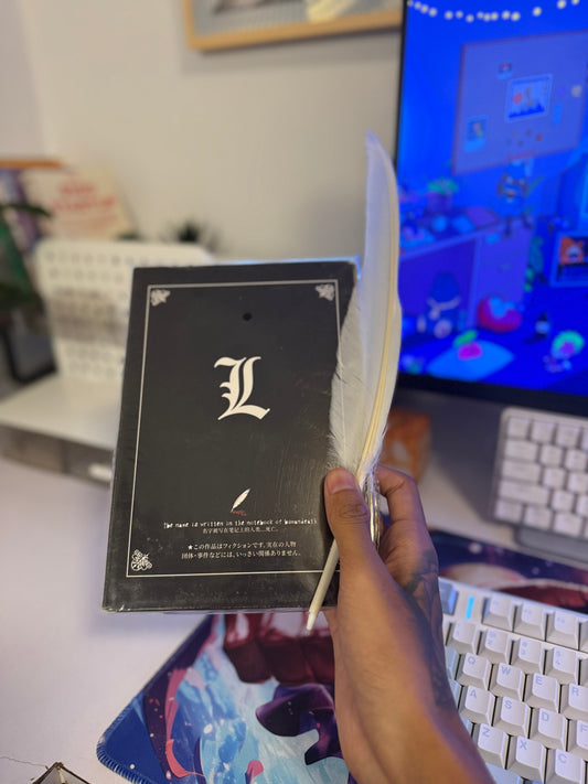 Death Note L Diary with Feather Pen – Anime Stationery Collectible