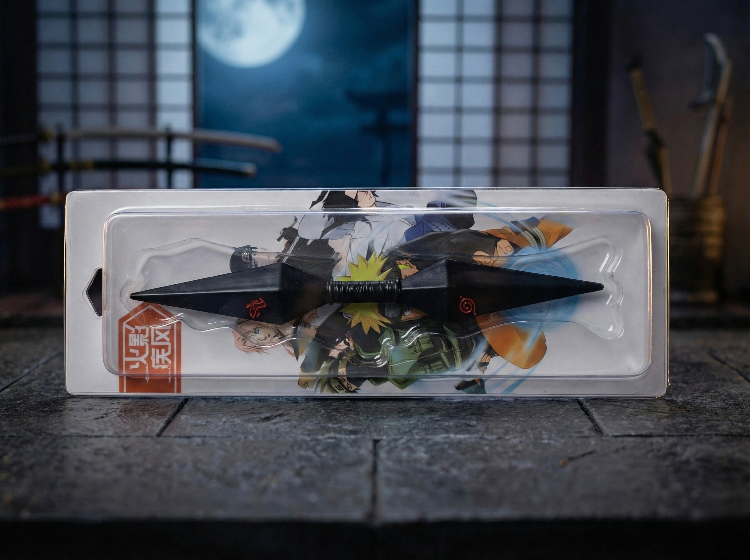 Premium Black Kunai Replica – 26 cm Anime Collectible