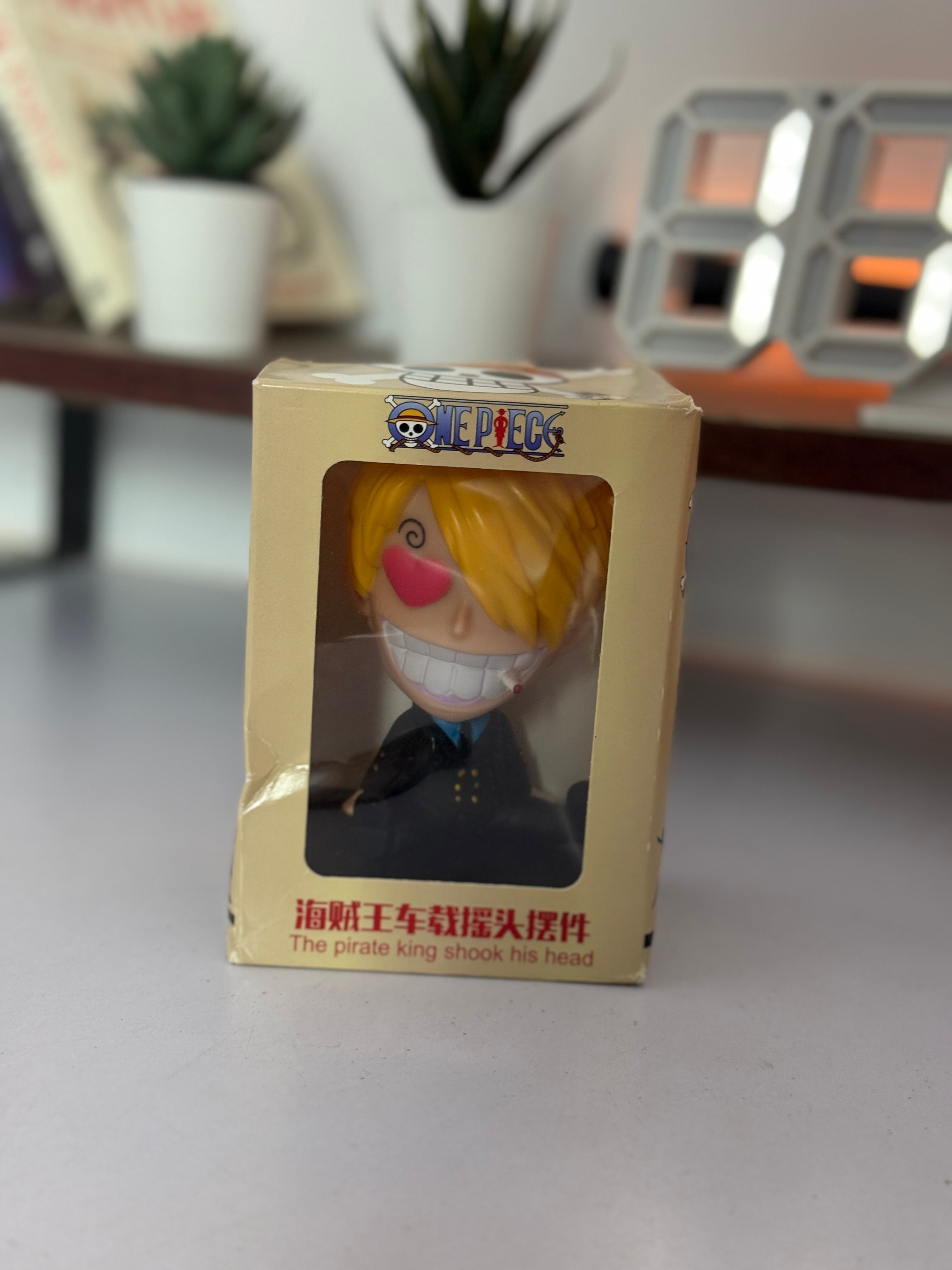 Sanji One Piece Bobblehead | Anime Car Dashboard Toy | Cute Collectible Figurine Gift