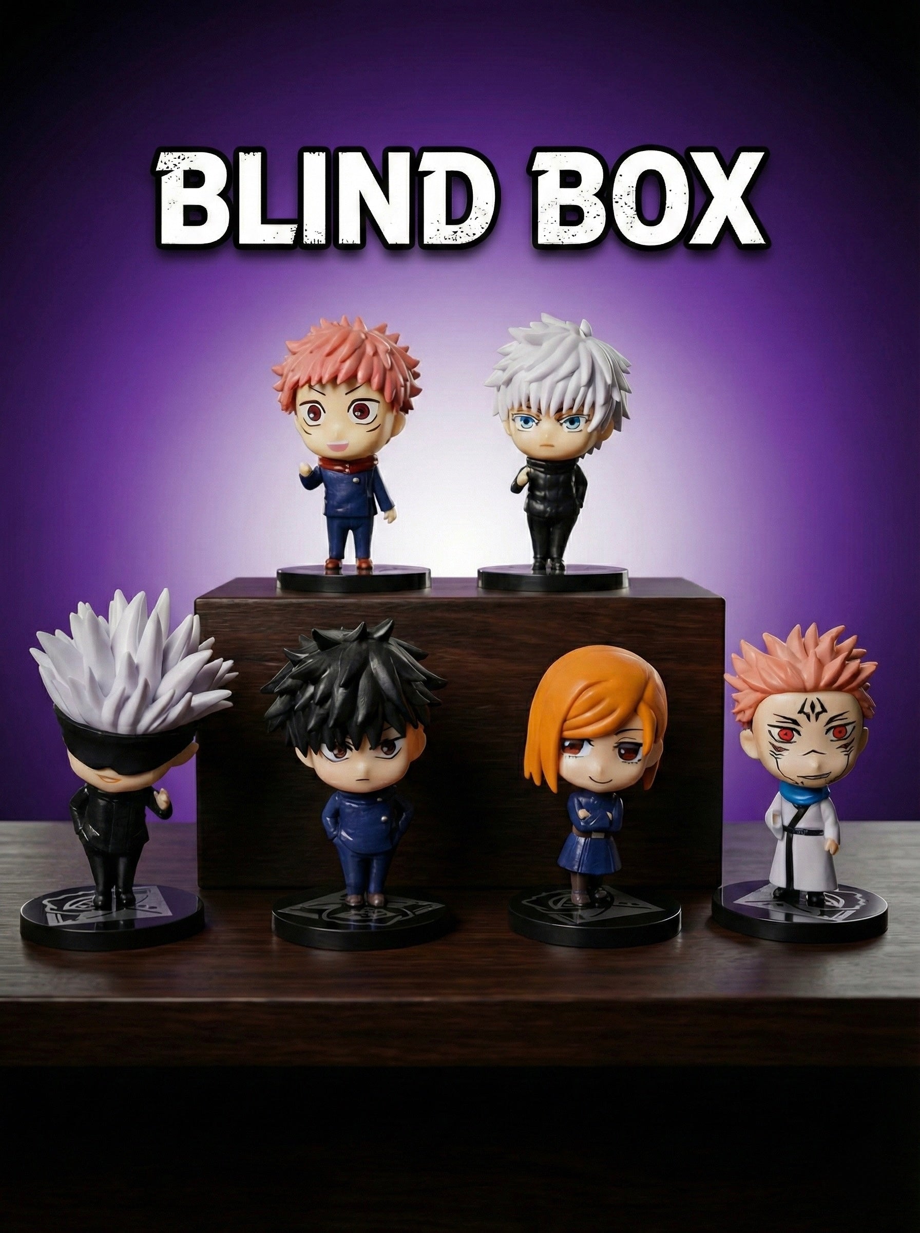 Jujutsu Kaisen Blind Box Figure – Random 1 of 6 | 10 cm Premium Anime Collectible
