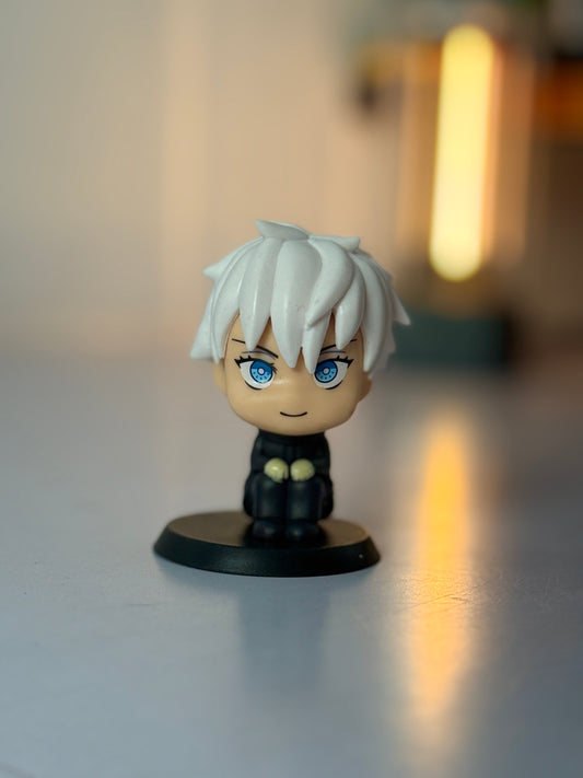 Satoru Gojo Chibi Figure (Unmasked) - 6.5cm Jujutsu Kaisen Collectible