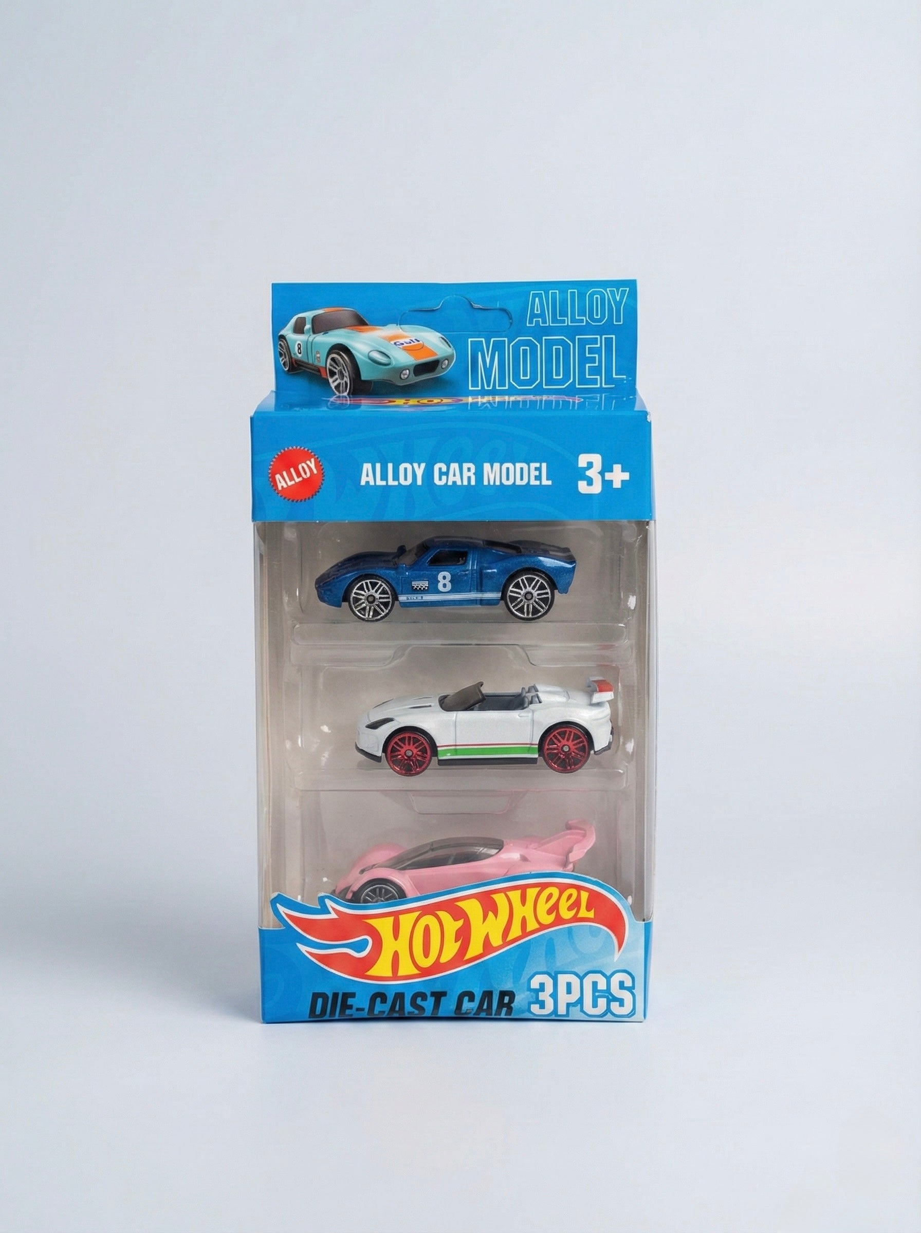 Hot Wheels Style Alloy Die-Cast Car Set – 3 PCS Premium Toy Cars for Kids (3+ Years)