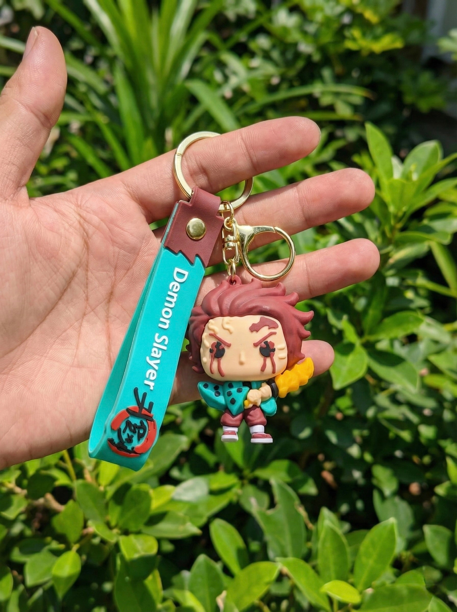 Tanjiro 3D Silicone Keychain — Action Nook Demon Slayer Anime Accessory
