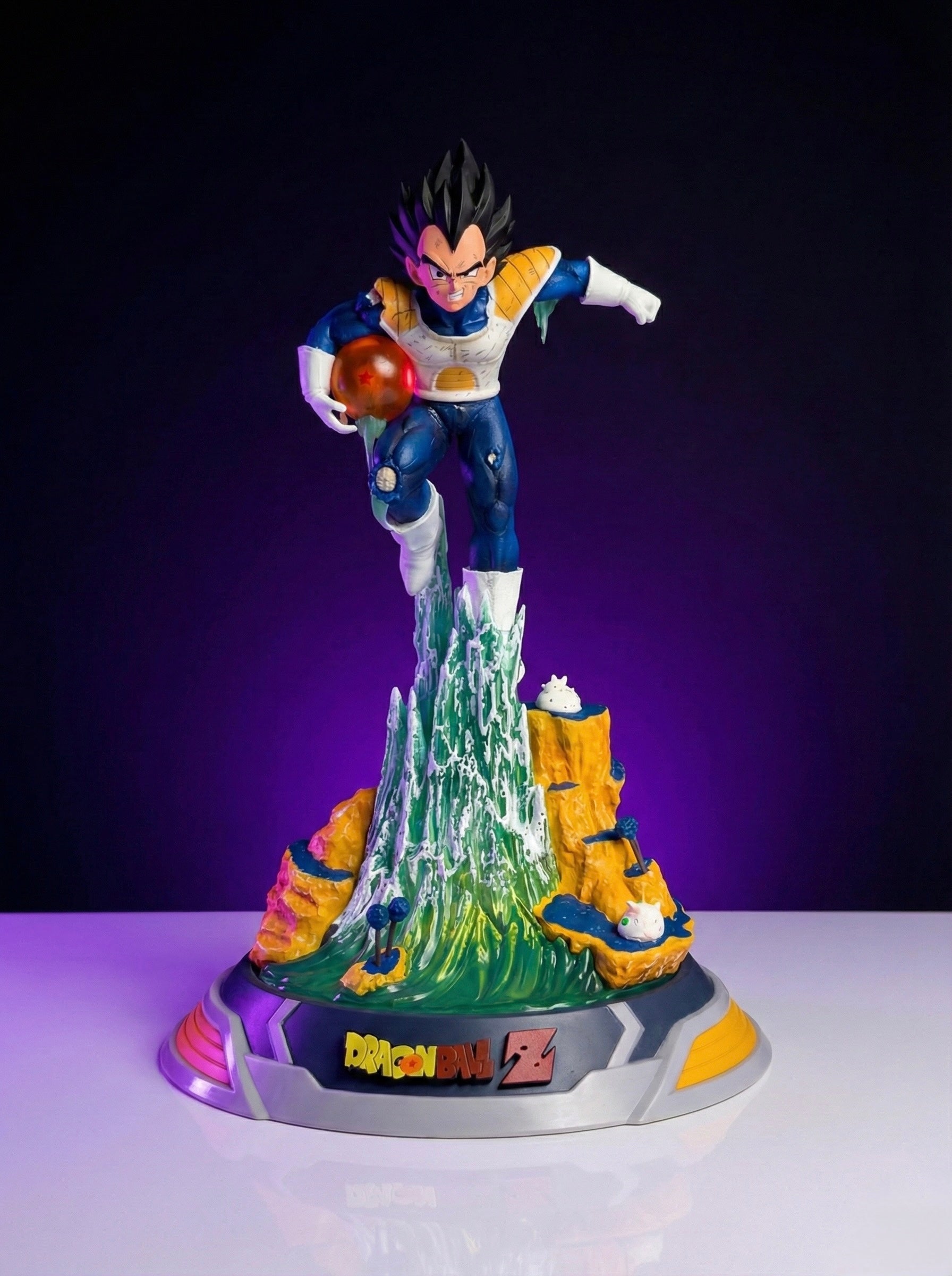 25 cm Led light Vegeta-Inspired Saiyan Prince Action Figure – Battle Attack Pose DBZ-Style Collectible Statue | Action Nook