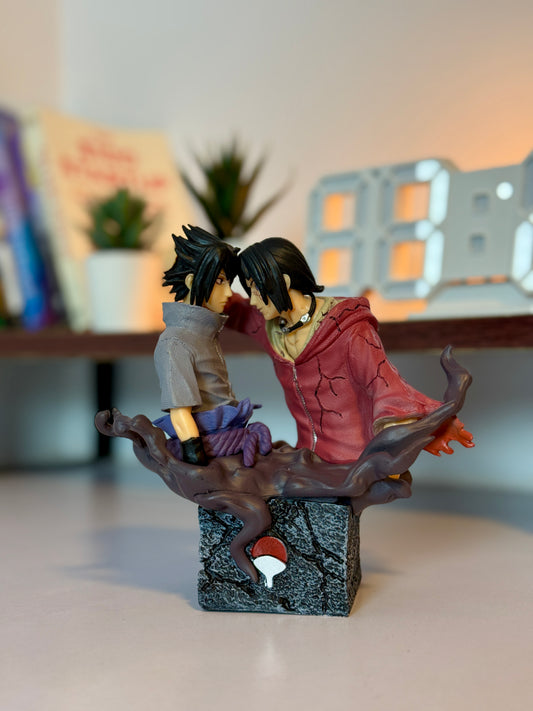 Naruto Sasuke vs Itachi Uchiha Figure 20cm, Anime Battle Statue, Naruto Shippuden Collectible