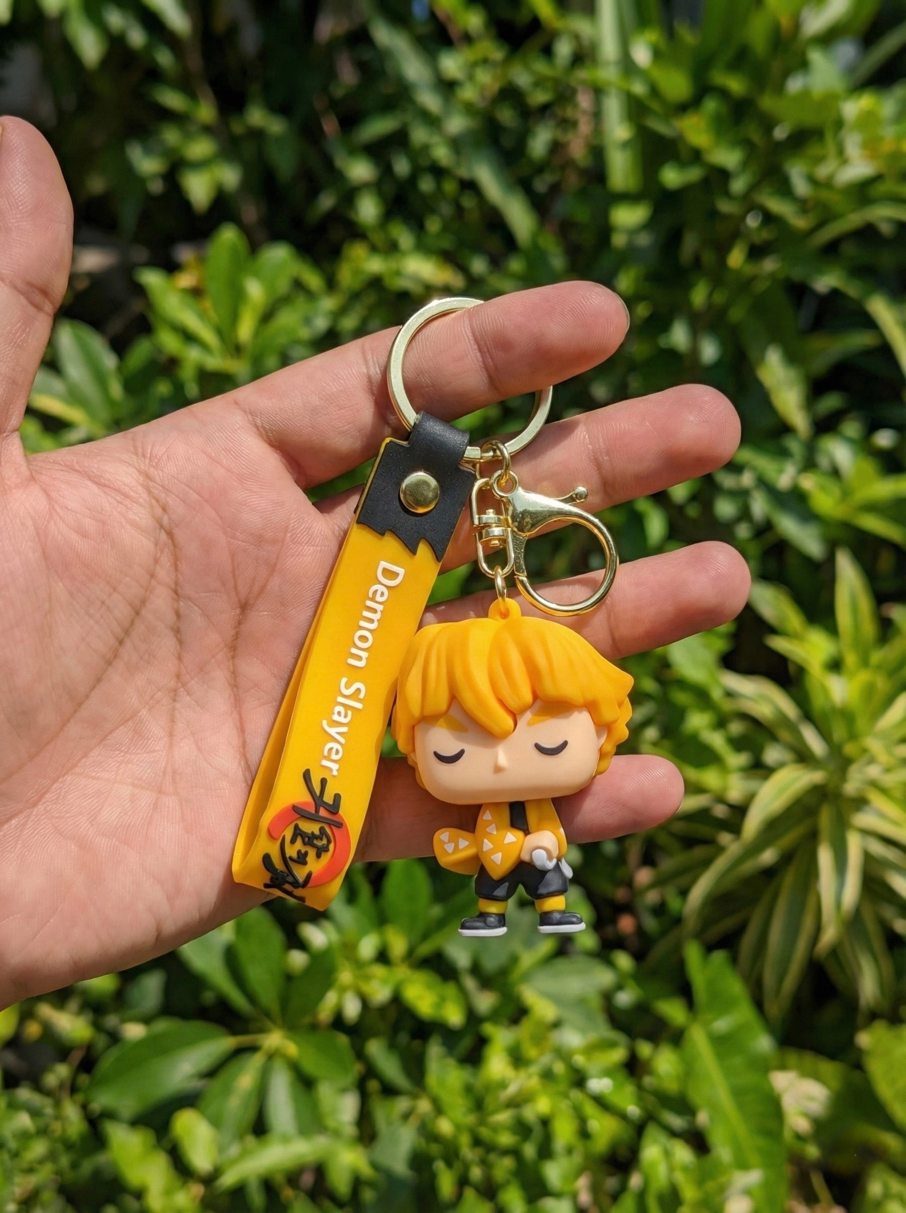 Zenitsu 3D Silicone Keychain — Action Nook Demon Slayer Anime Accessory