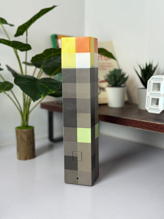 Minecraft Torch Light – Pixelated LED Night Lamp Collectible
