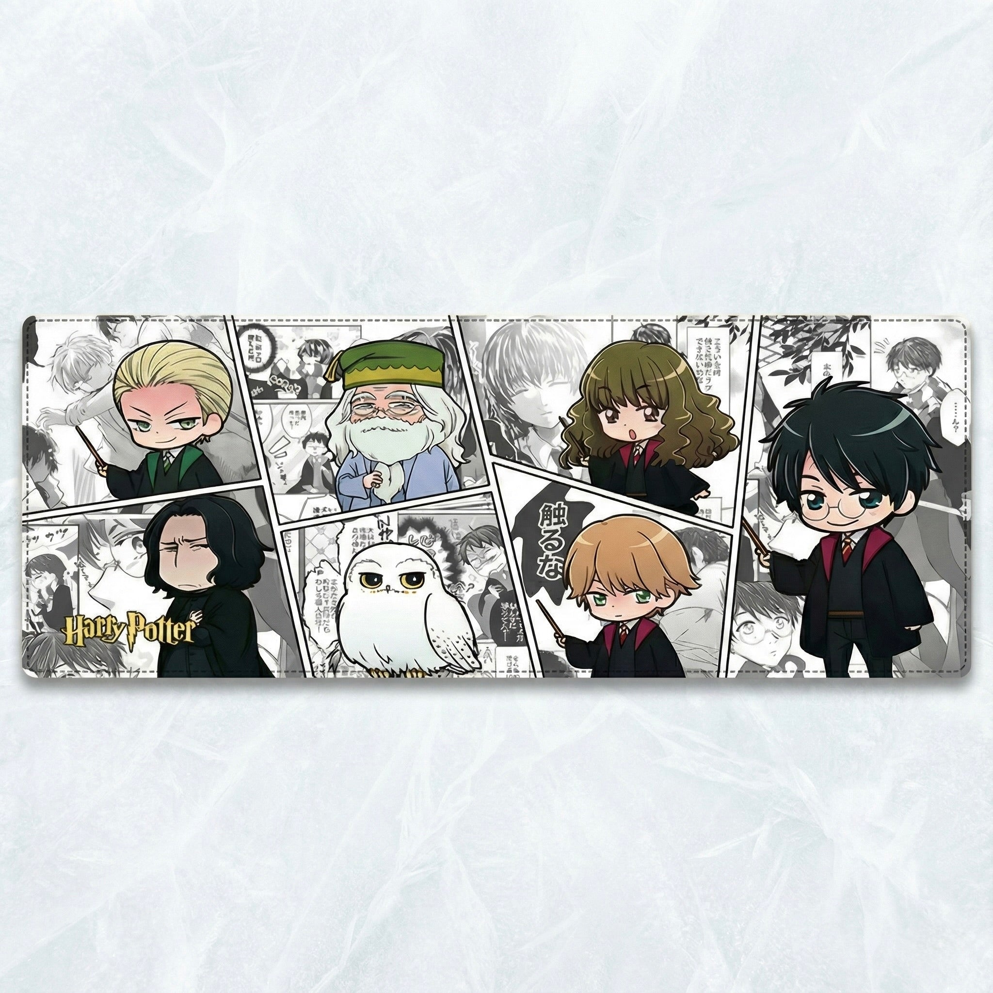 Harry Potter Chibi Character Desk Mat – 80 × 30 × 0.3 cm