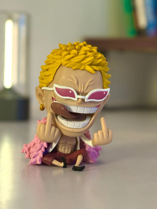 One Piece Donquixote Doflamingo Chibi Figure - 10cm Collectible Statue