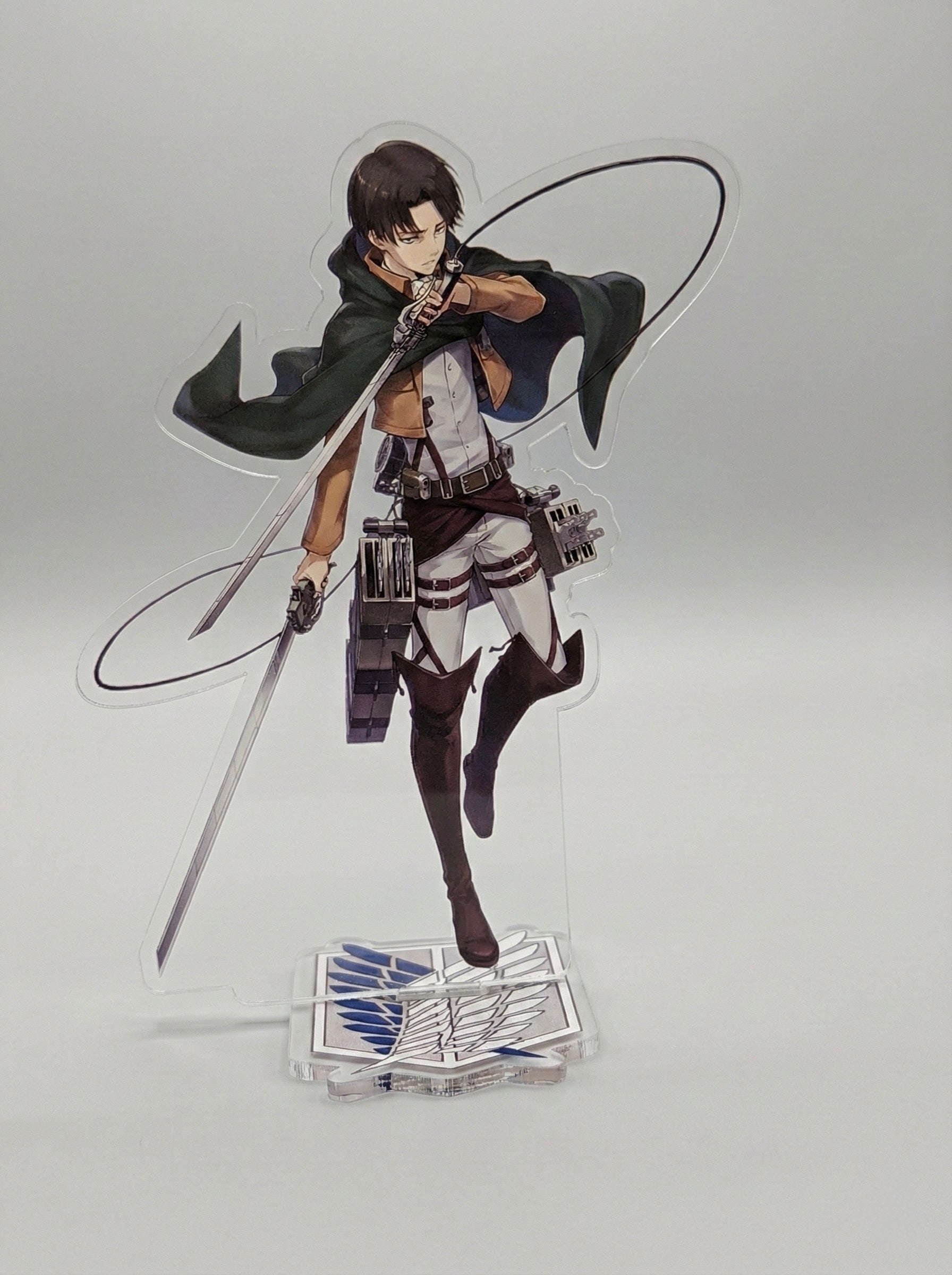 Levi Ackerman Acrylic Stand – 15.24 cm Premium Anime Display Figure (AOT Edition)