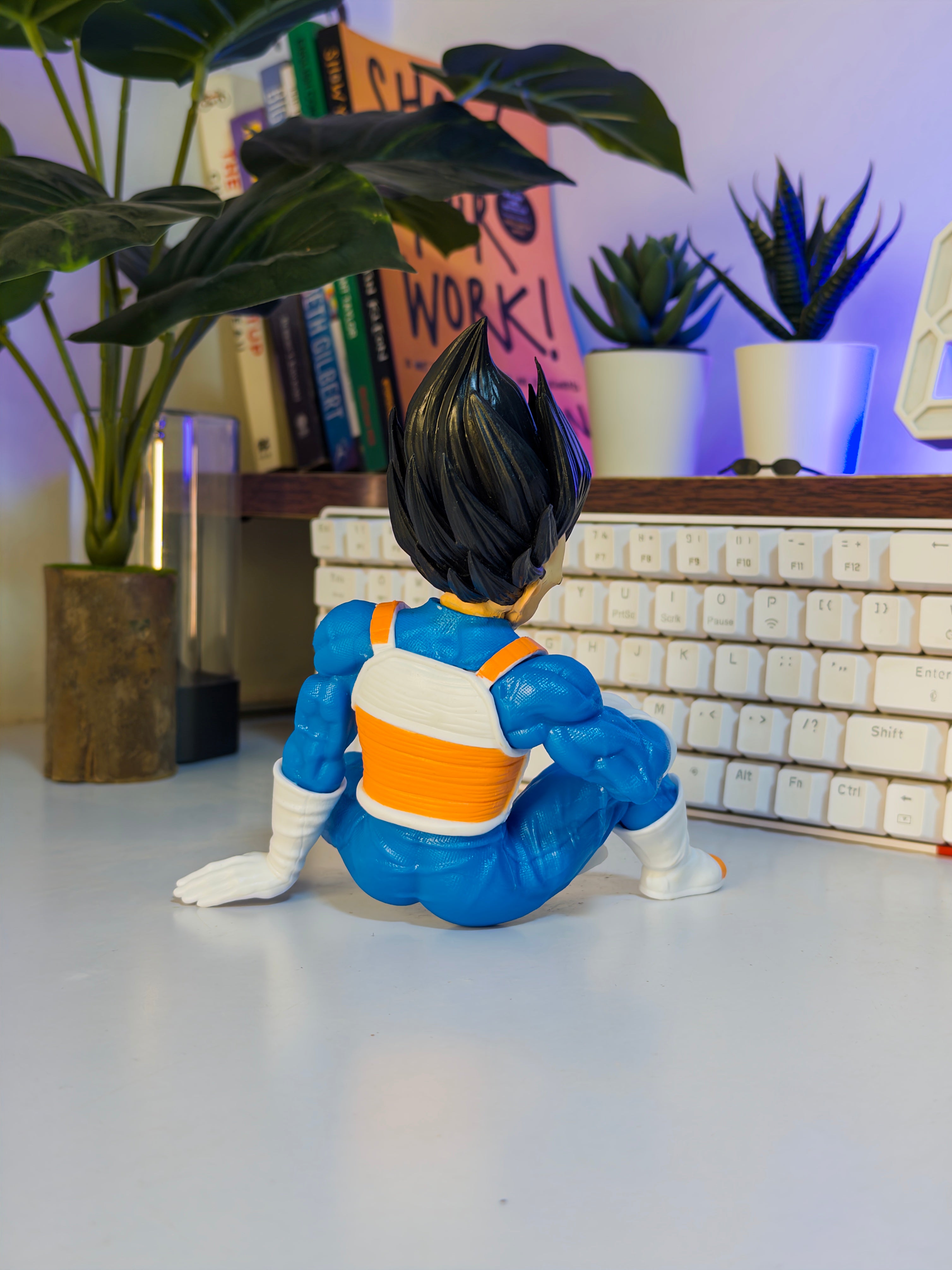 15 cm Vegeta-Inspired Saiyan Prince Action Figure – Sitting Pose Anime Collectible Statue | Action Nook