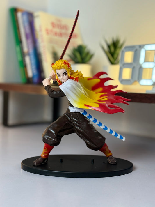 Demon Slayer Rengoku Kyojuro 18cm Action Figure – Flame Hashira Anime Collectible Statue