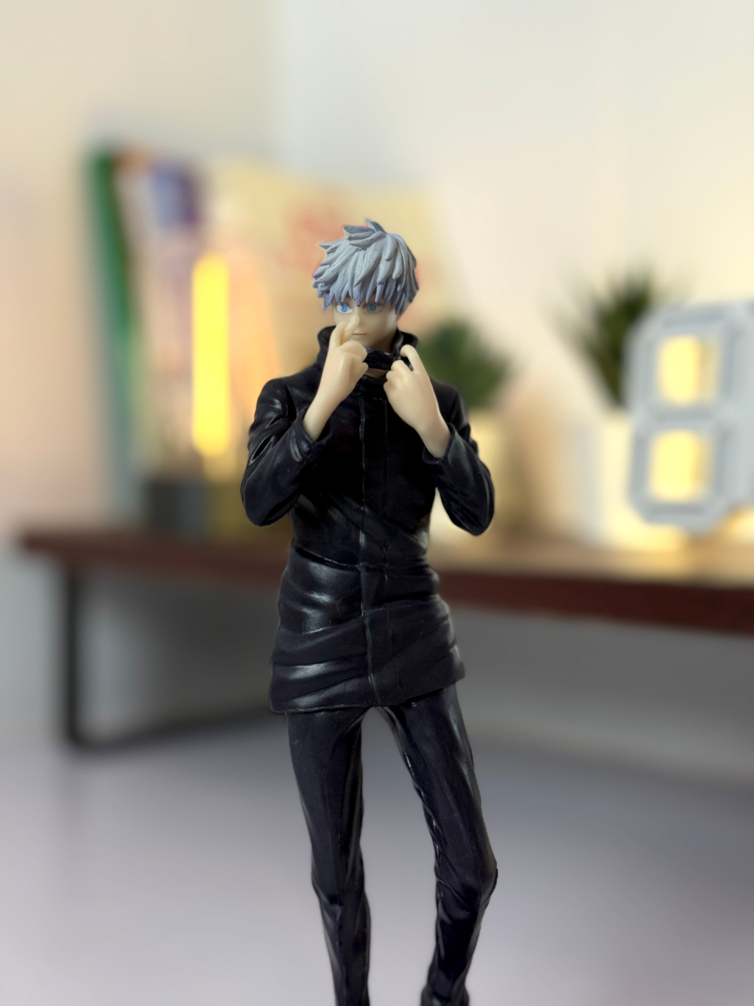 24 cm Satoru Gojo Figurine – Jujutsu Kaisen Anime Figure (Collar Pose)