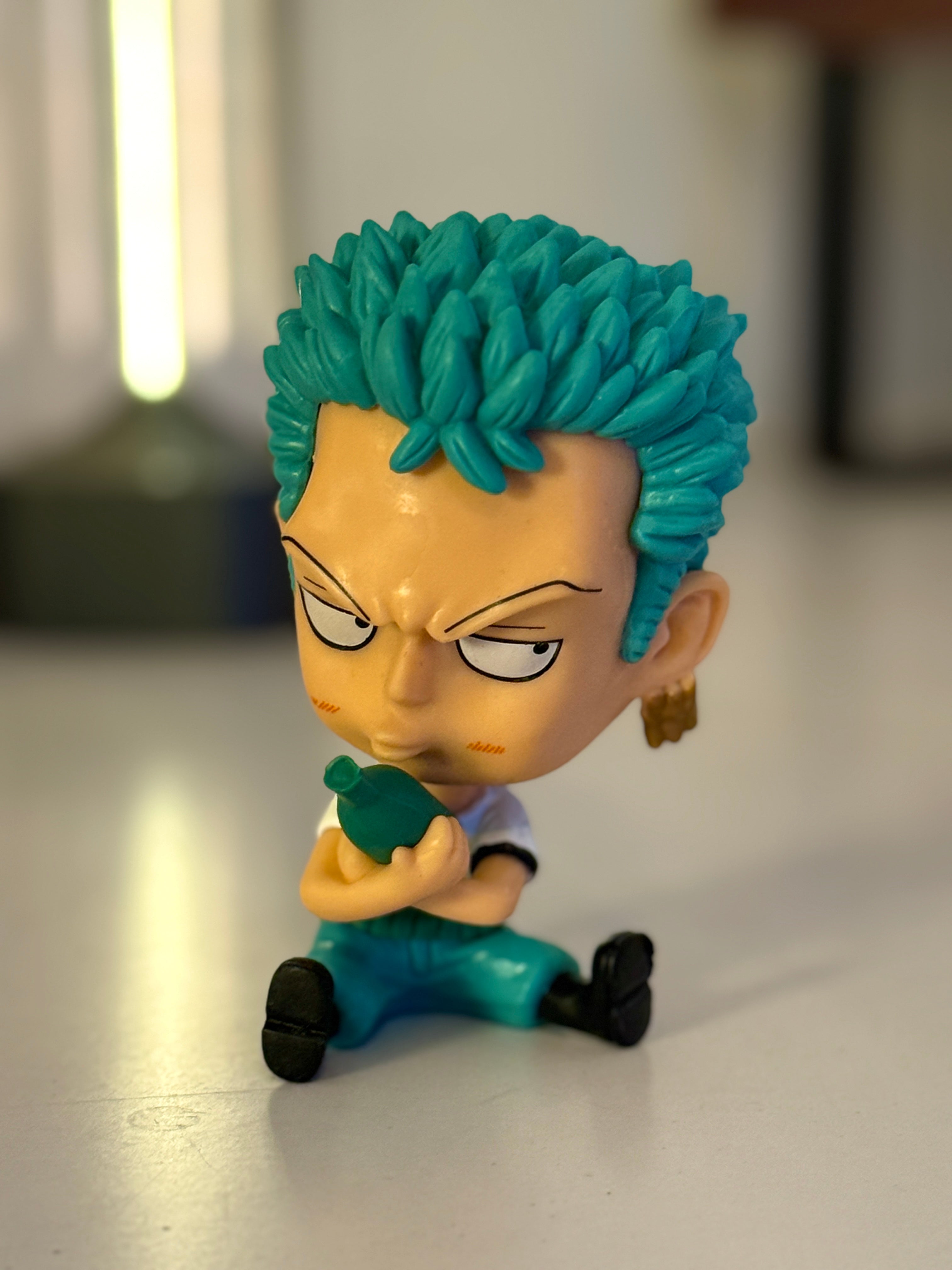 One Piece Roronoa Zoro Chibi Figure - 9cm Collectible Cute Statue