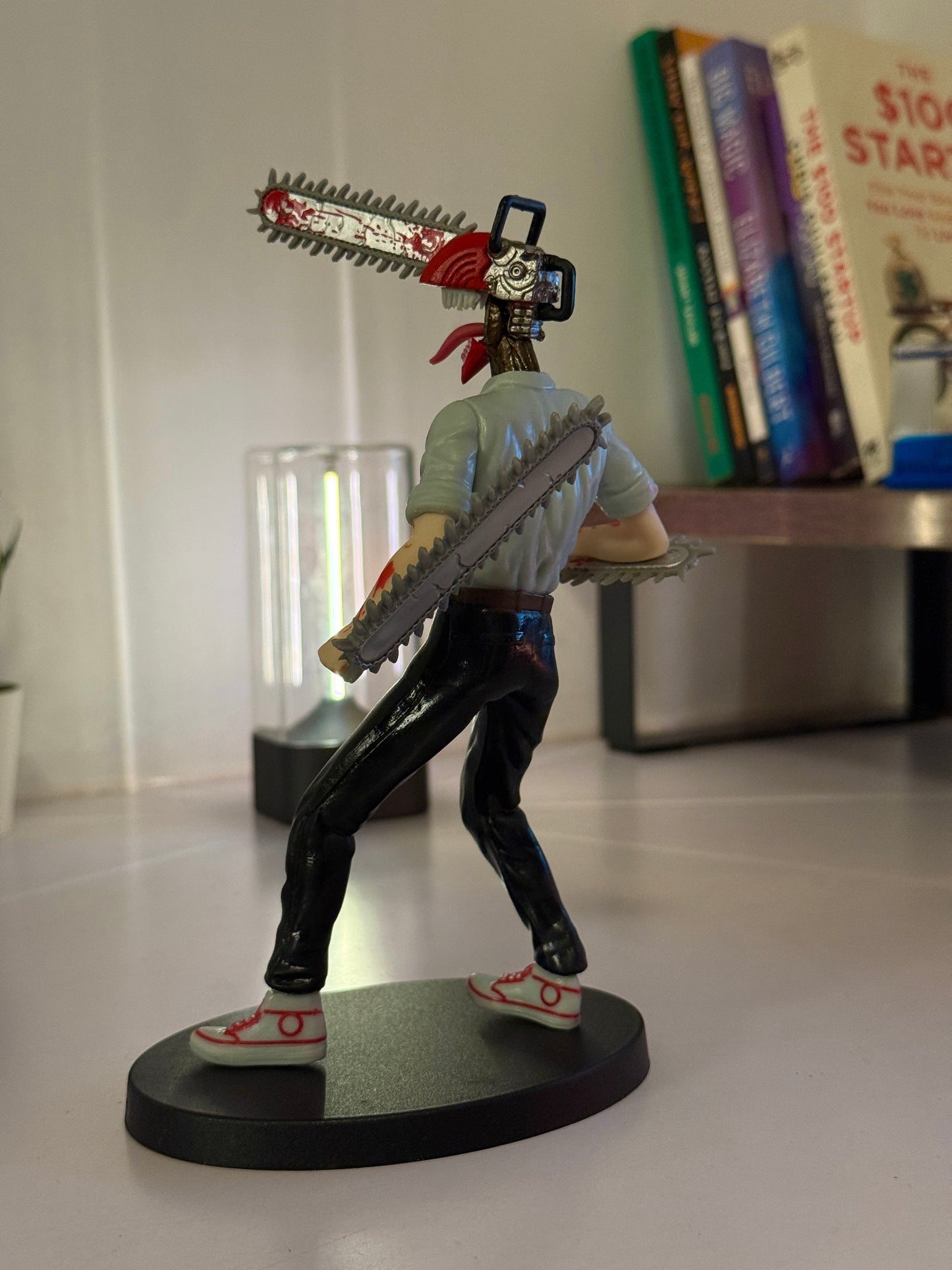 Chainsaw Man Denji Figure - 18cm Blood Splatter Anime Statue