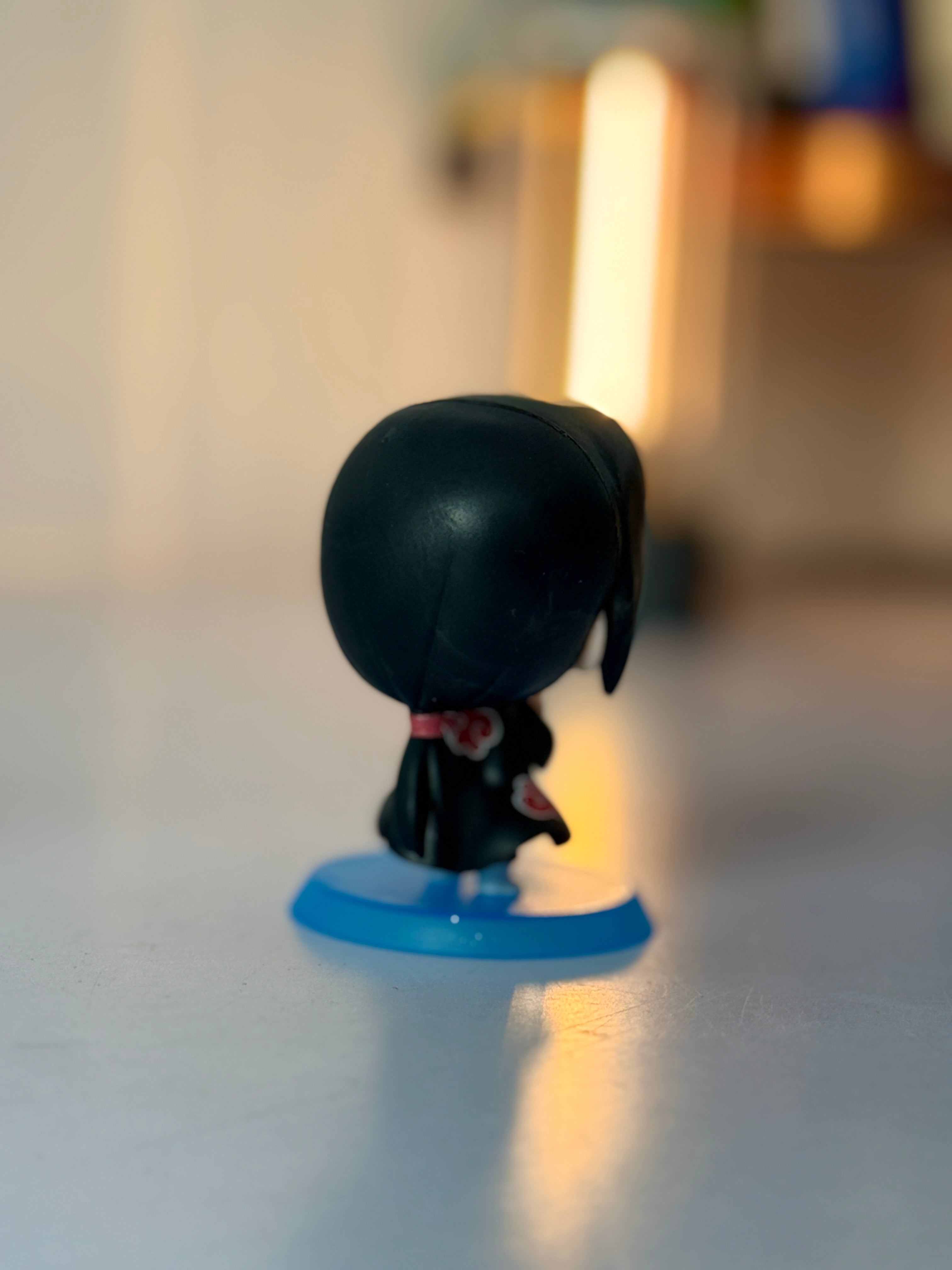 Itachi Uchiha (Sharingan Eye) Chibi Figure - 10cm Naruto Shippuden Collectible with Blue Base
