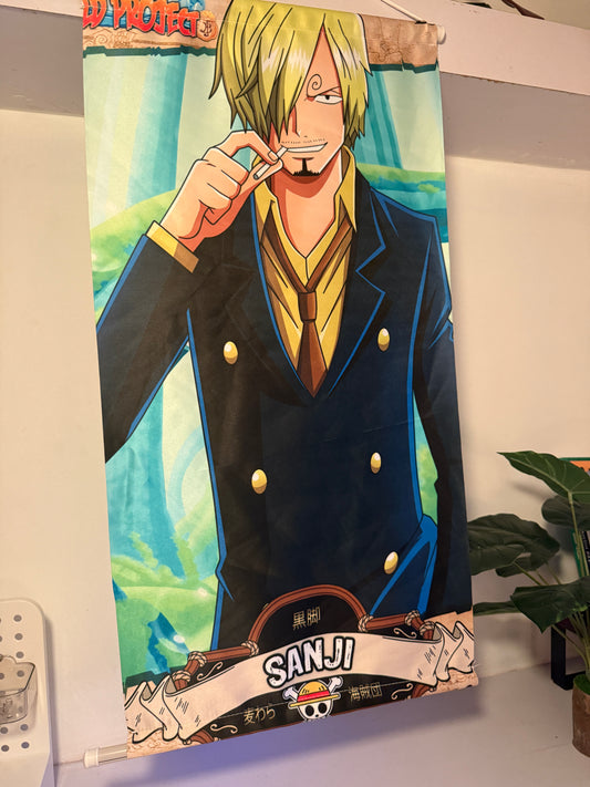 One Piece Sanji Wall Scroll – 70 cm Anime Fabric Poster