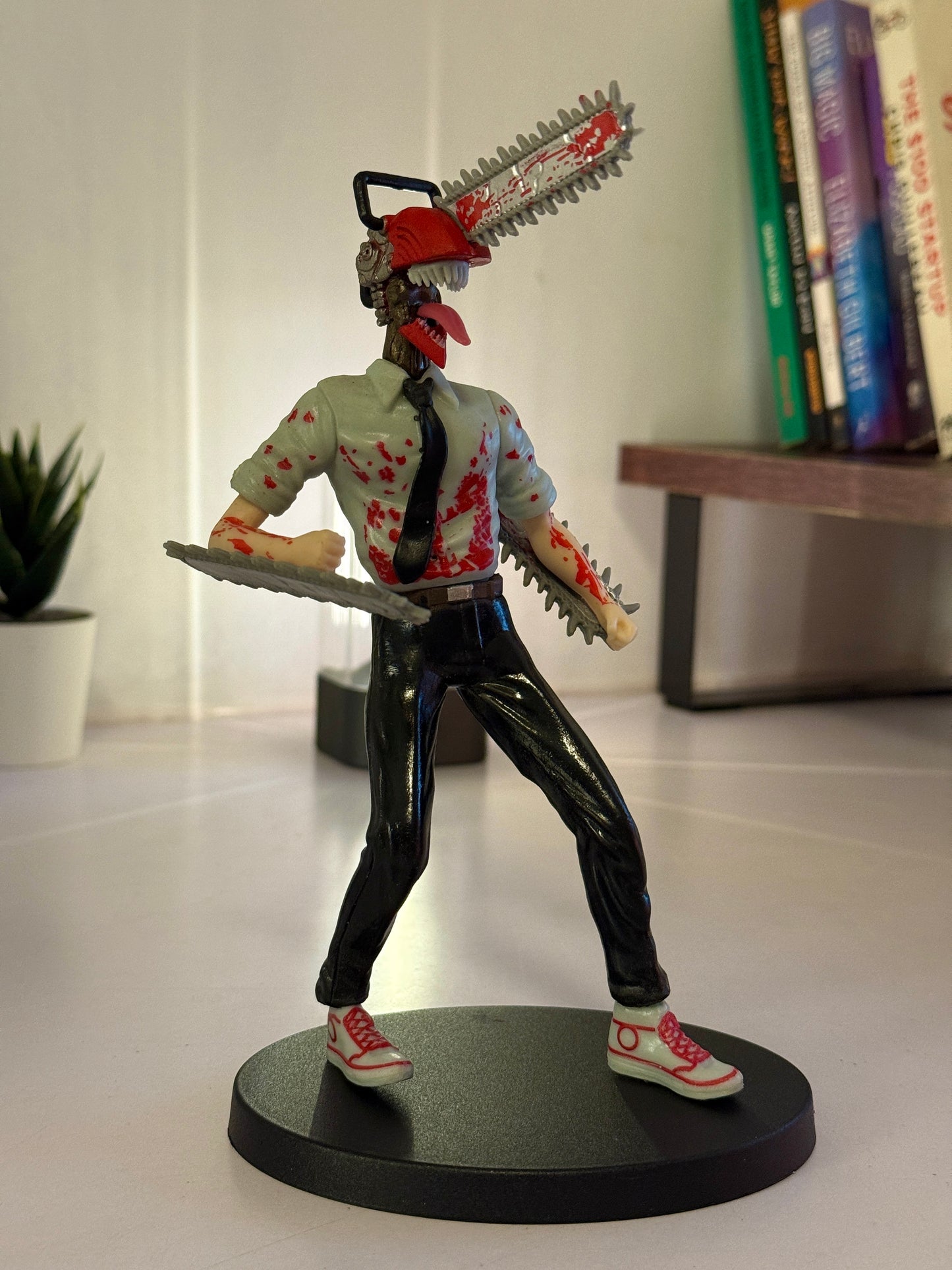Chainsaw Man Denji Figure - 18cm Blood Splatter Anime Statue