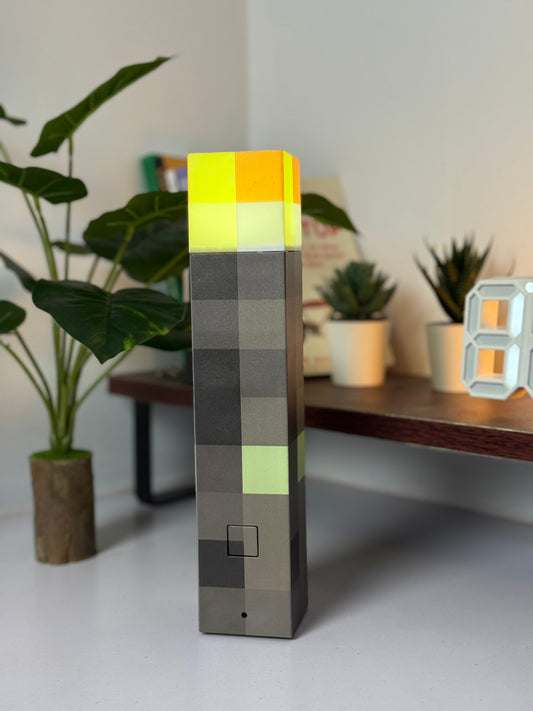 Minecraft Torch Light – Pixelated LED Night Lamp Collectible