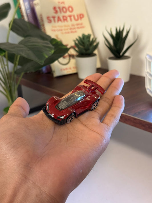 Hot Wheels Red Sports Car – Die-Cast Collectible