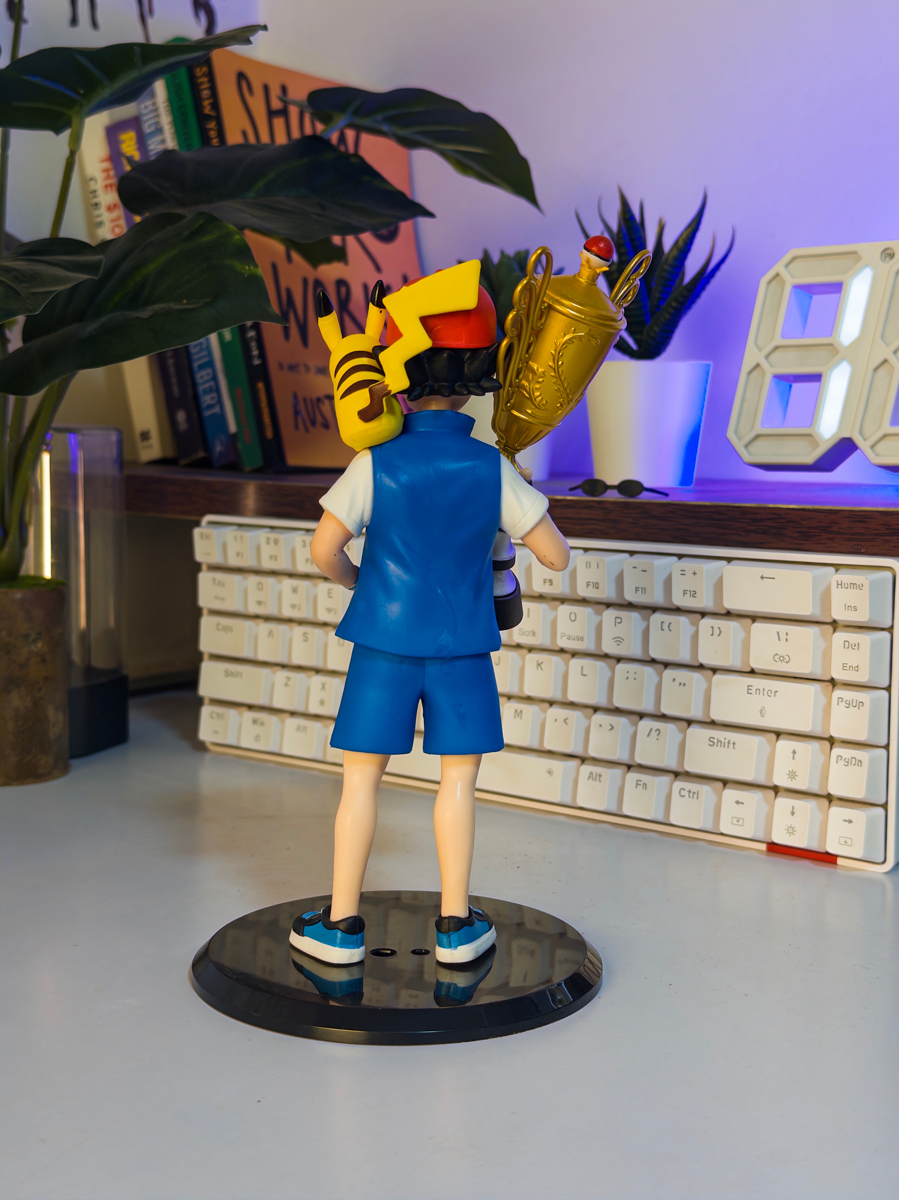 20 cm Pokémon Trainer-Inspired Action Figure with Electric Pet Companion – Trophy Winner Collectible | Action Nook