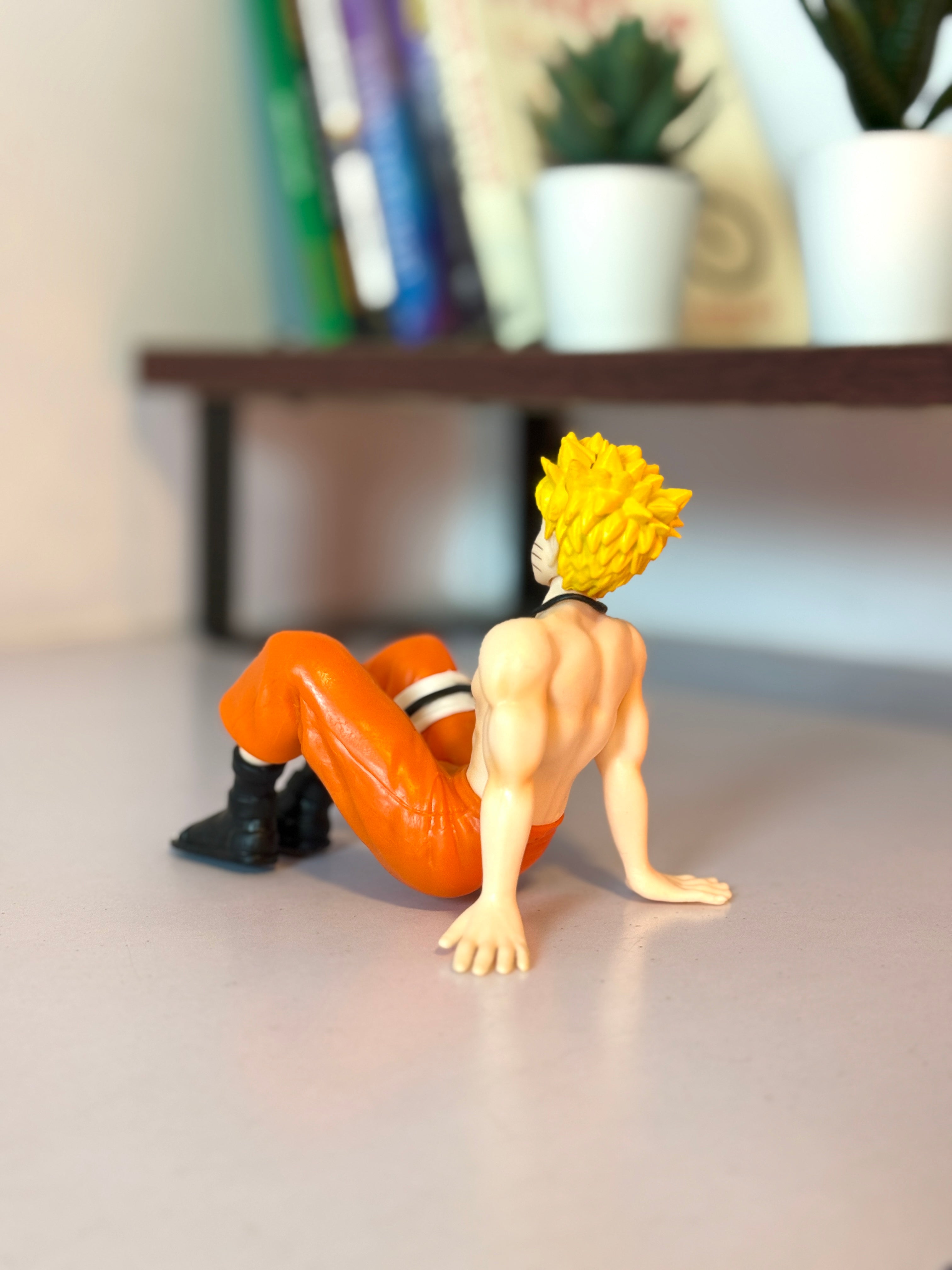 Naruto Uzumaki Sitting Pose Figure | Naruto Shippuden Anime Action Figure 10cm | Collectible Statue