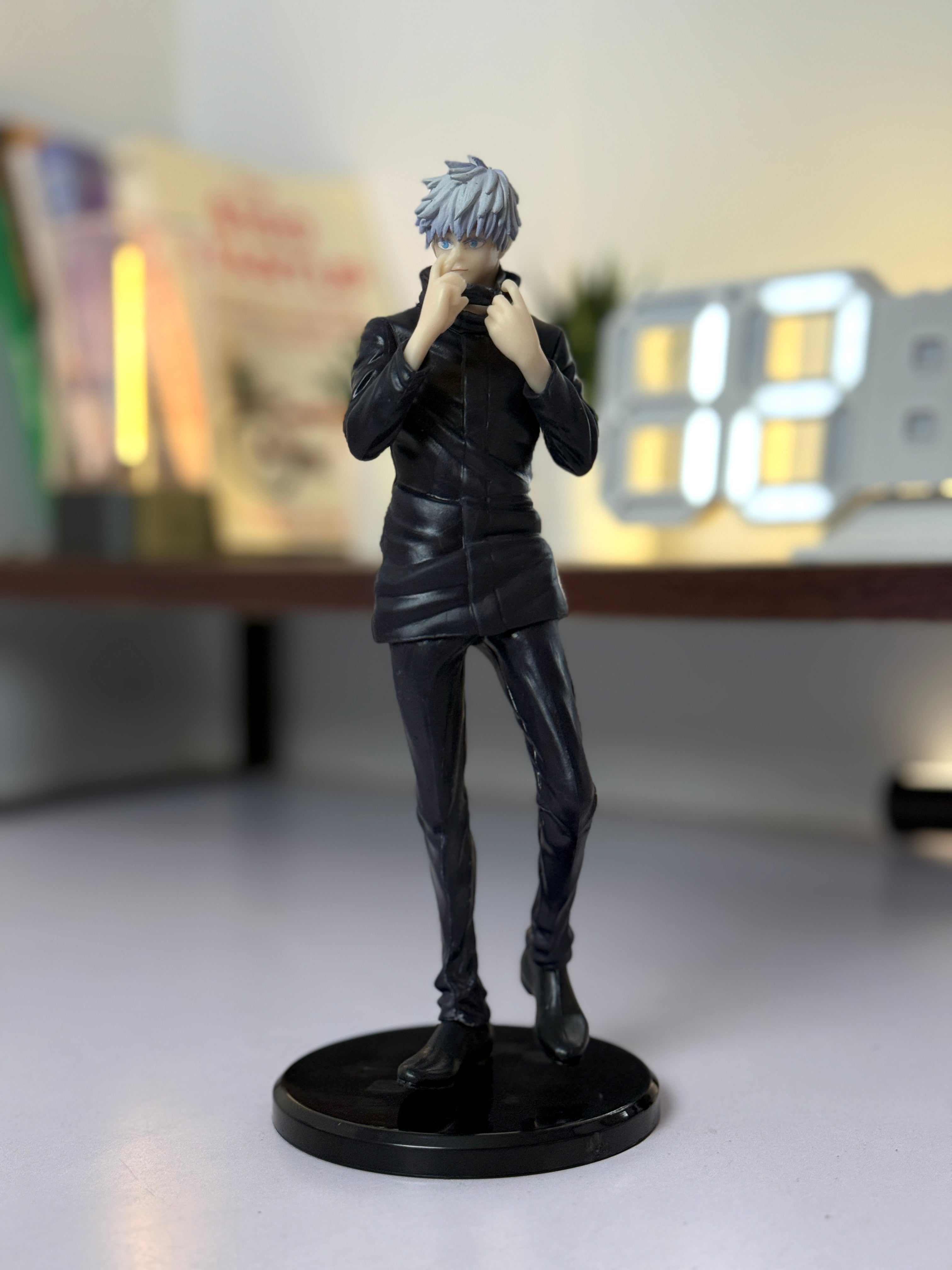 24 cm Satoru Gojo Figurine – Jujutsu Kaisen Anime Figure (Collar Pose)