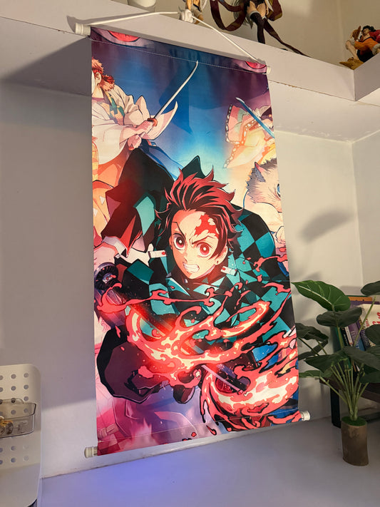 Demon Slayer Wall Scroll – 70 cm Anime Poster Banner
