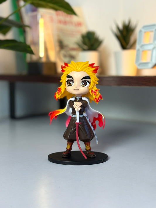 13 cm Kyojuro Rengoku Figurine – Demon Slayer Chibi Style Collectible