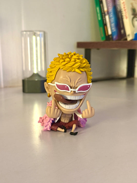 One Piece Donquixote Doflamingo Chibi Figure - 10cm Collectible Statue