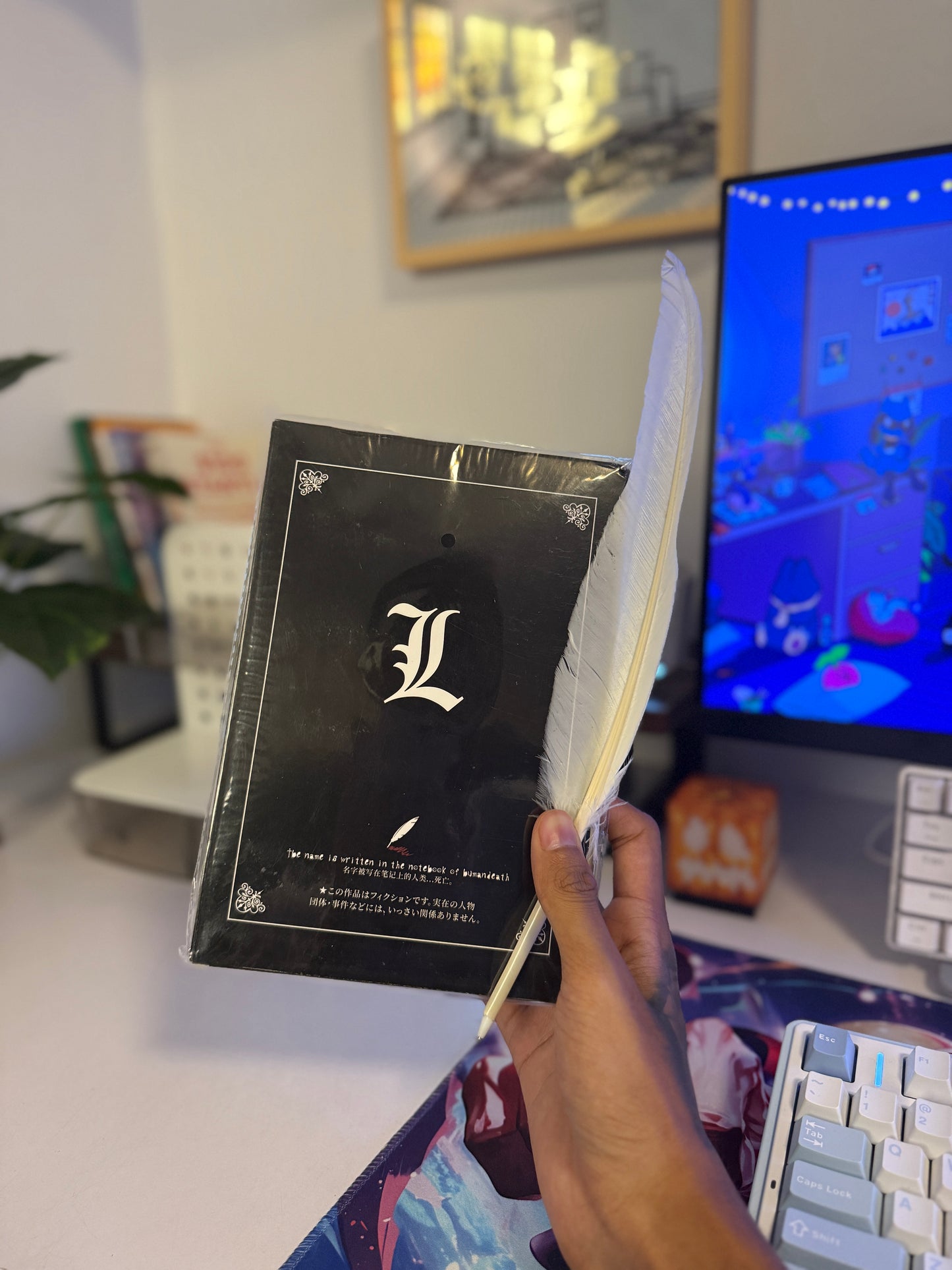 Death Note L Diary with Feather Pen – Anime Stationery Collectible