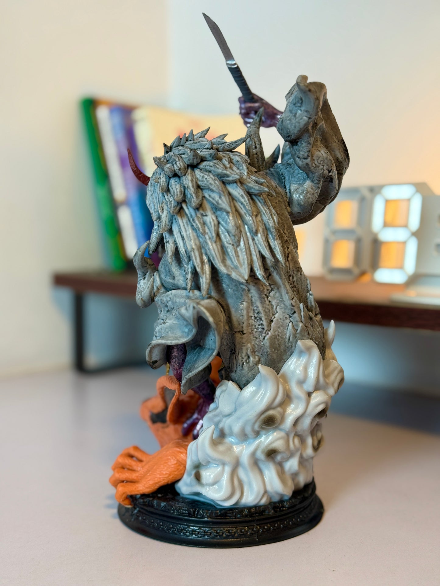 Naruto Kurama & Shinigami Statue 30cm 2.5kg, Fourth Hokage Minato vs Death Reaper Collectible Figure