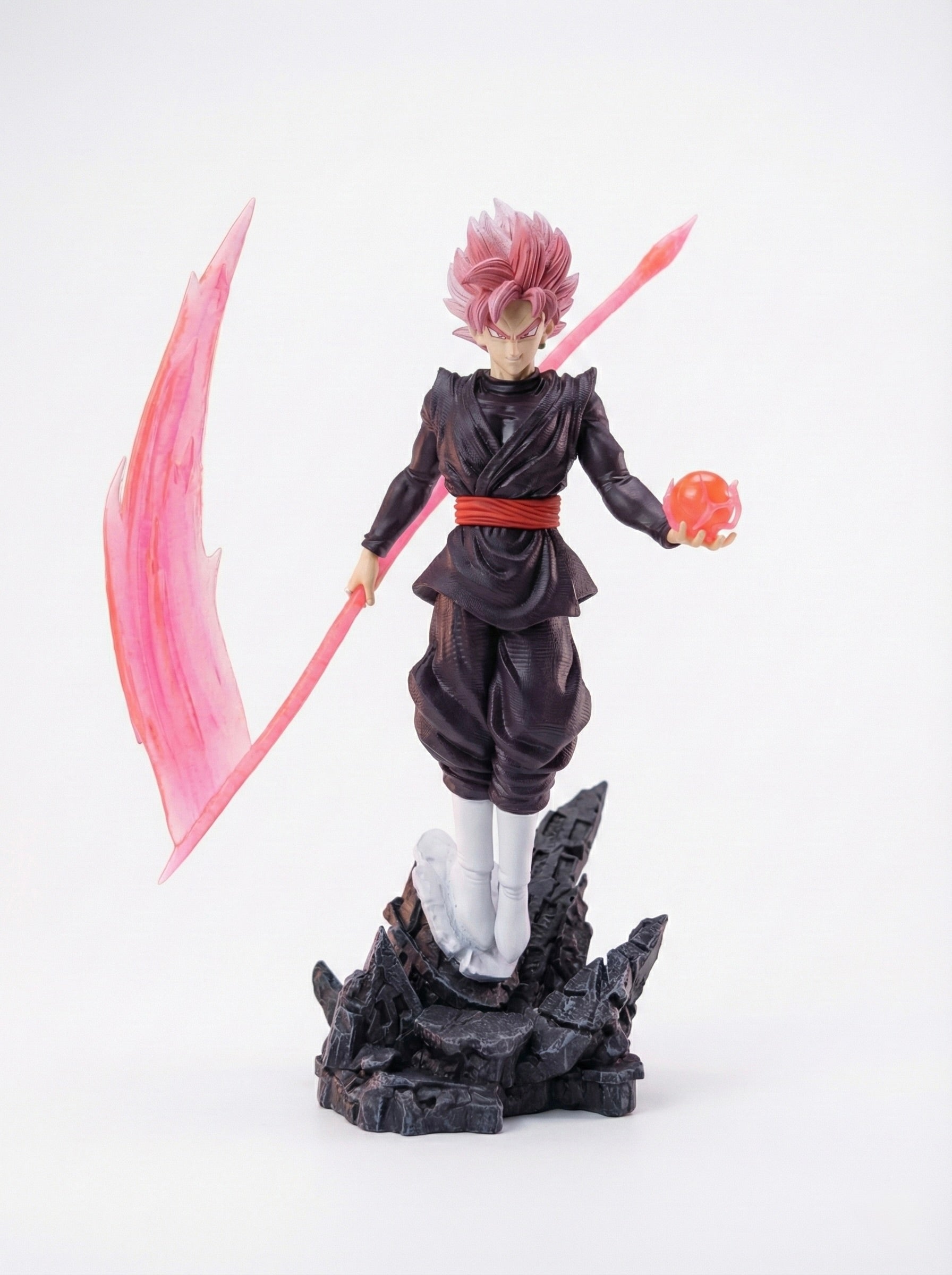 Black Goku Rose Figure – 36 cm Dragon Ball Super Anime Collectible