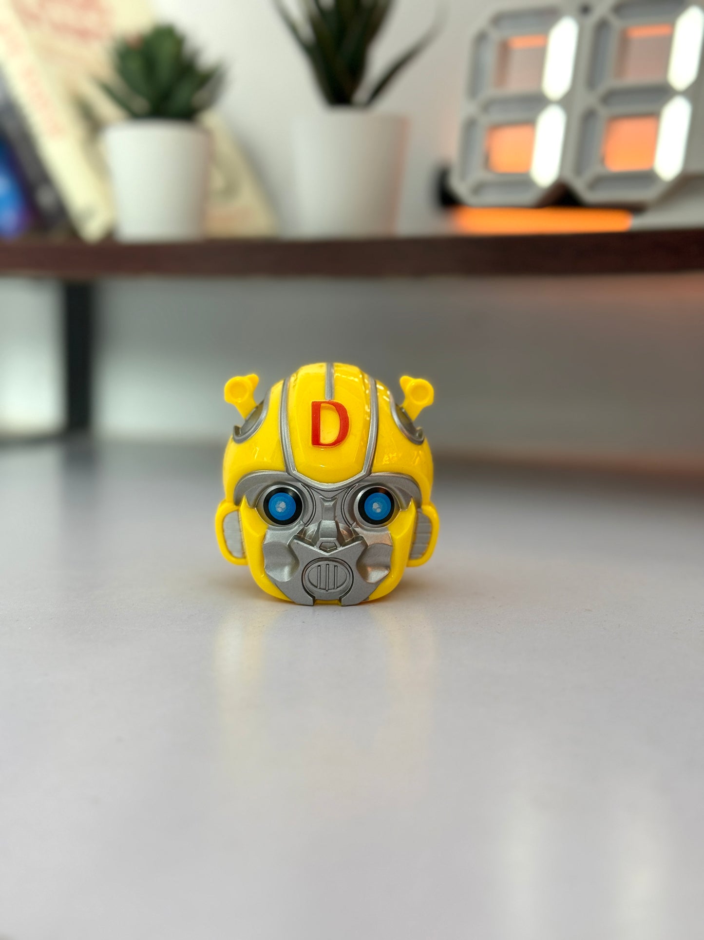 Bumblebee Transformer Head Collectible | Mini Anime Toy | Kids & Fans Gift Item