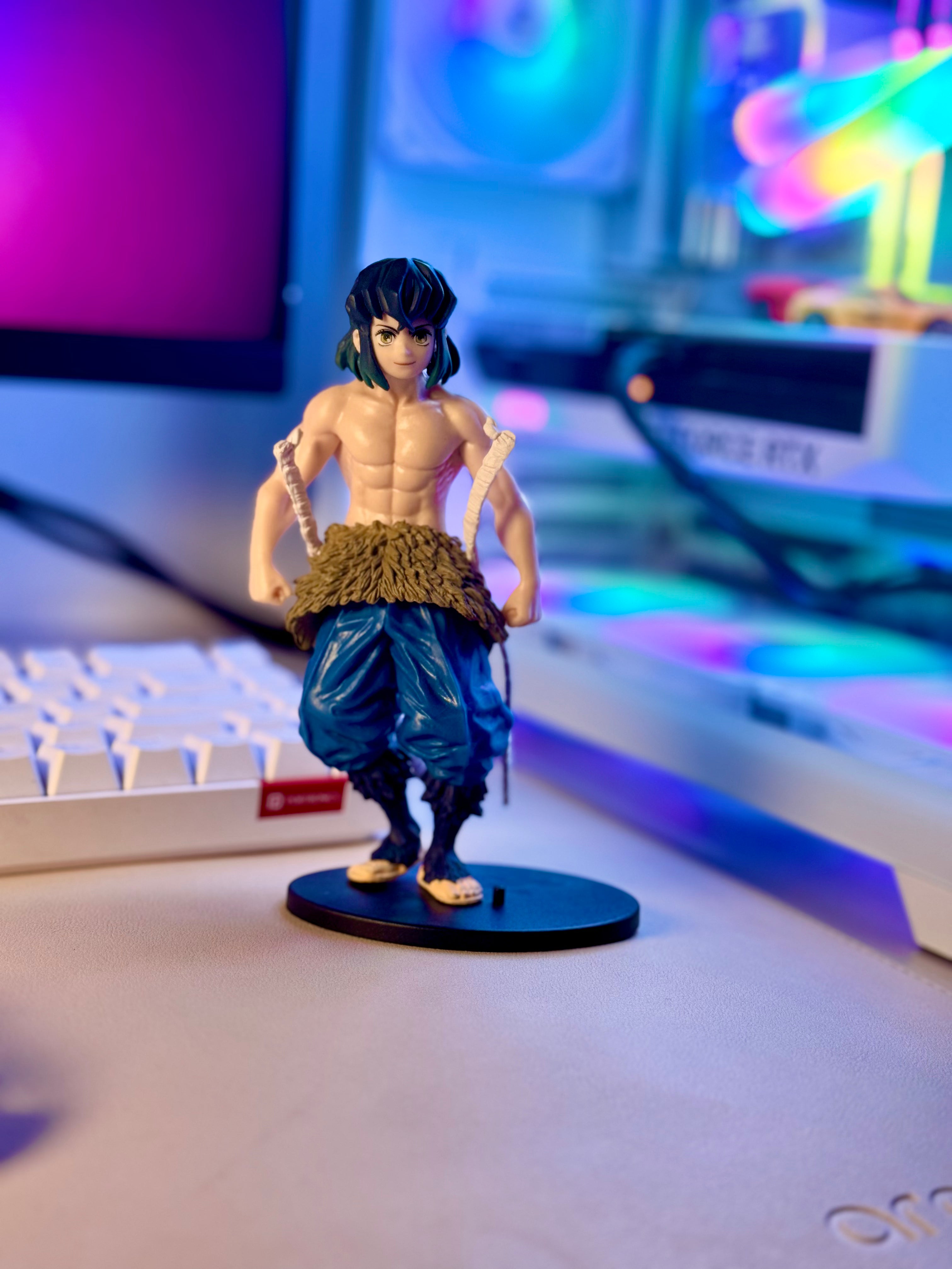 Inosuke Hashibira Action Figure – Demon Slayer Anime Collectible (15cm, Shirtless Version) | ActionNook.com