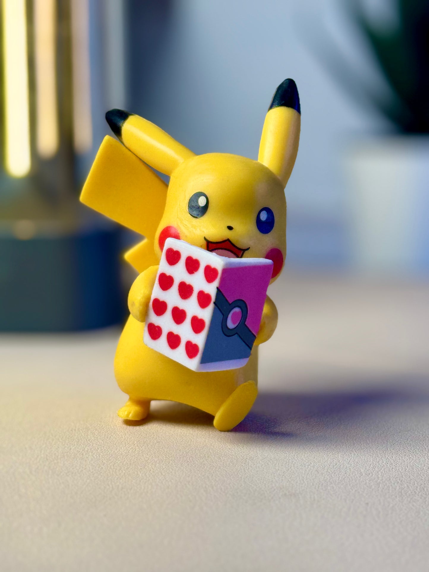 Valentine Pikachu with Heart Book – 8.5cm Pokémon Collectible Figure