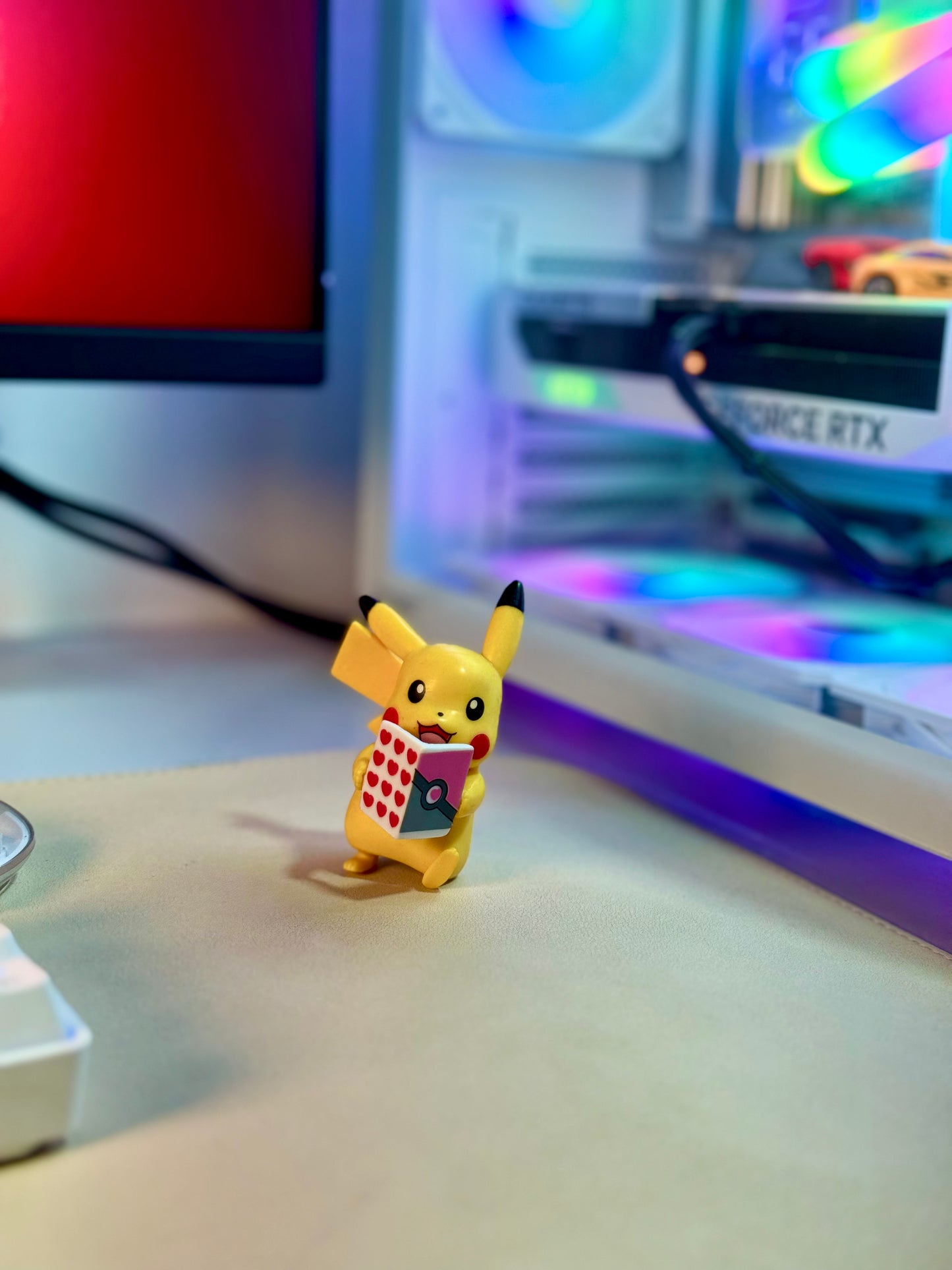 Valentine Pikachu with Heart Book – 8.5cm Pokémon Collectible Figure