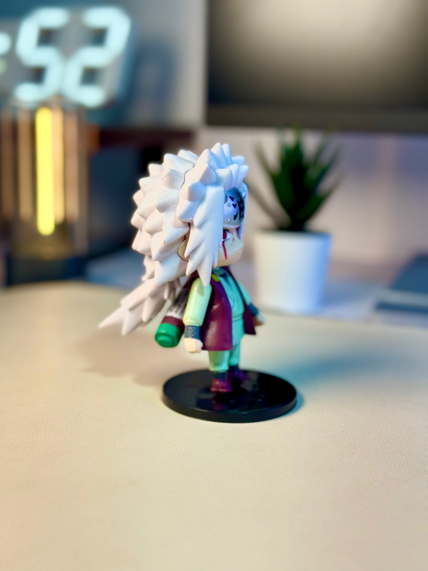 Jiraiya Mini Action Figure – Naruto Anime Collectible | 10cm Chibi PVC Model