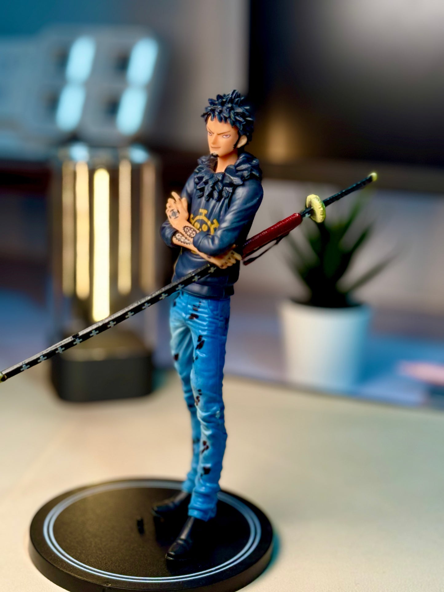 Trafalgar D. Water Law Action Figure – One Piece Anime | 16cm PVC Sword Collectible