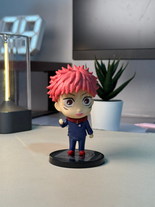 Yuji Itadori Chibi Figure – 10cm Anime Collectible | Jujutsu Kaisen Mini Series