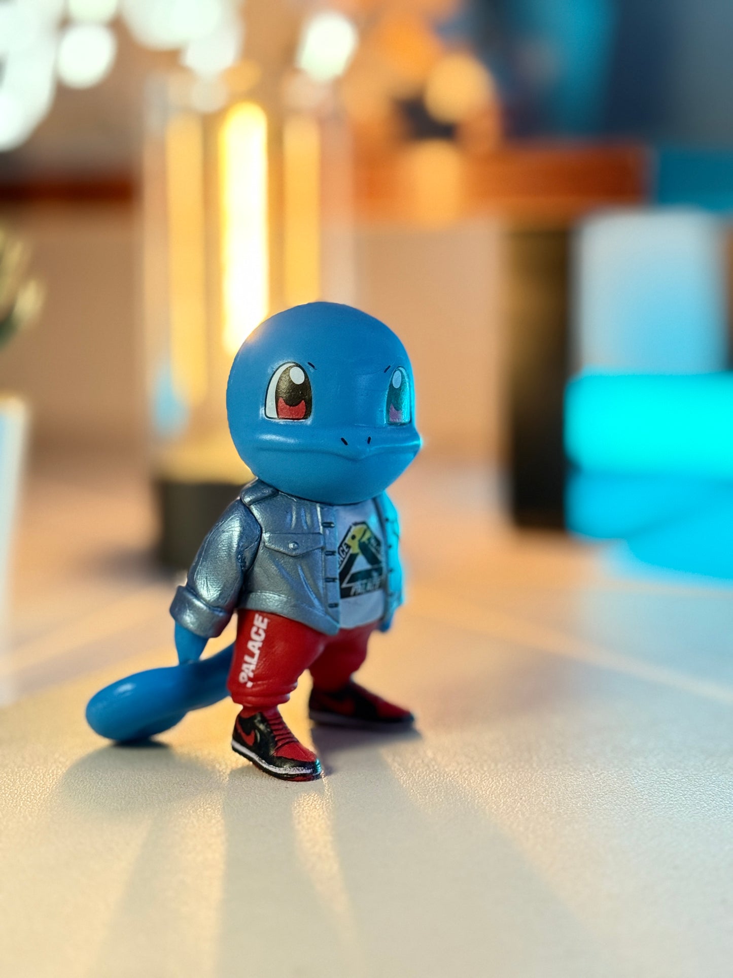 Squirtle Streetwear Figure – 10cm Pokémon Collectible with Palace Joggers & Nike Sneakers