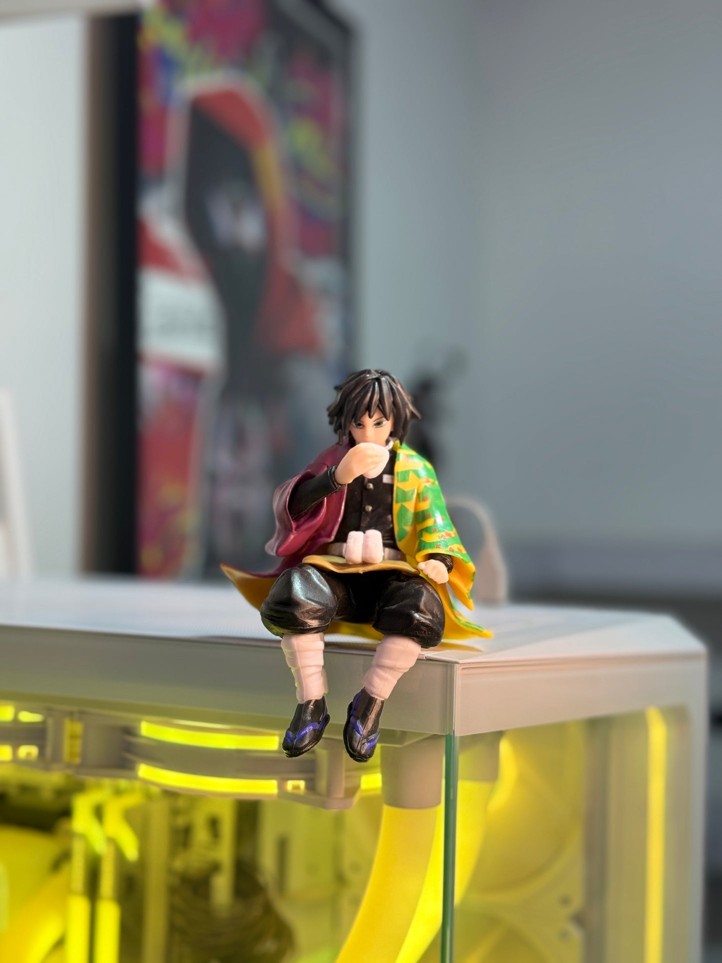 Giyu Tomioka Sitting Action Figure - 14cm Demon Slayer Collectiblec